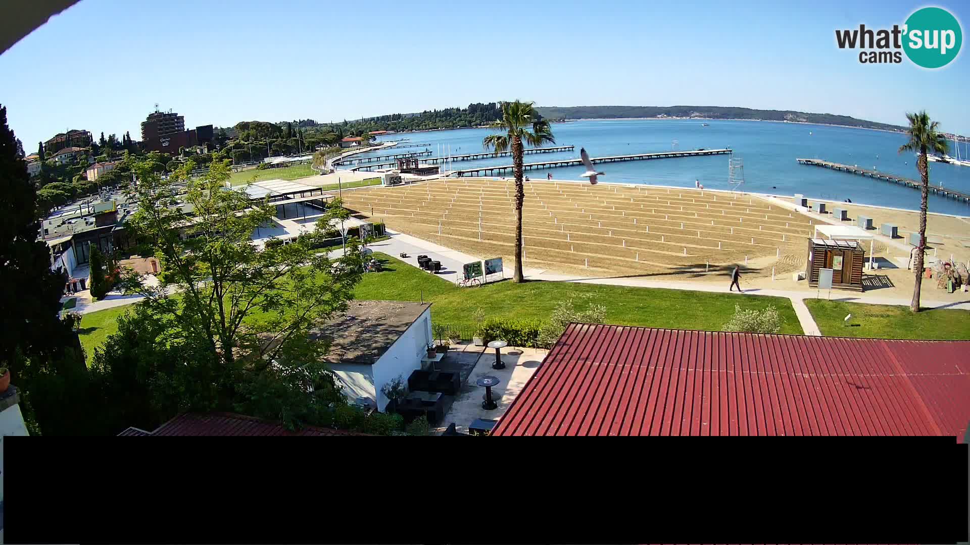 Web kamera Portorož plaža – Kavarna Karamela