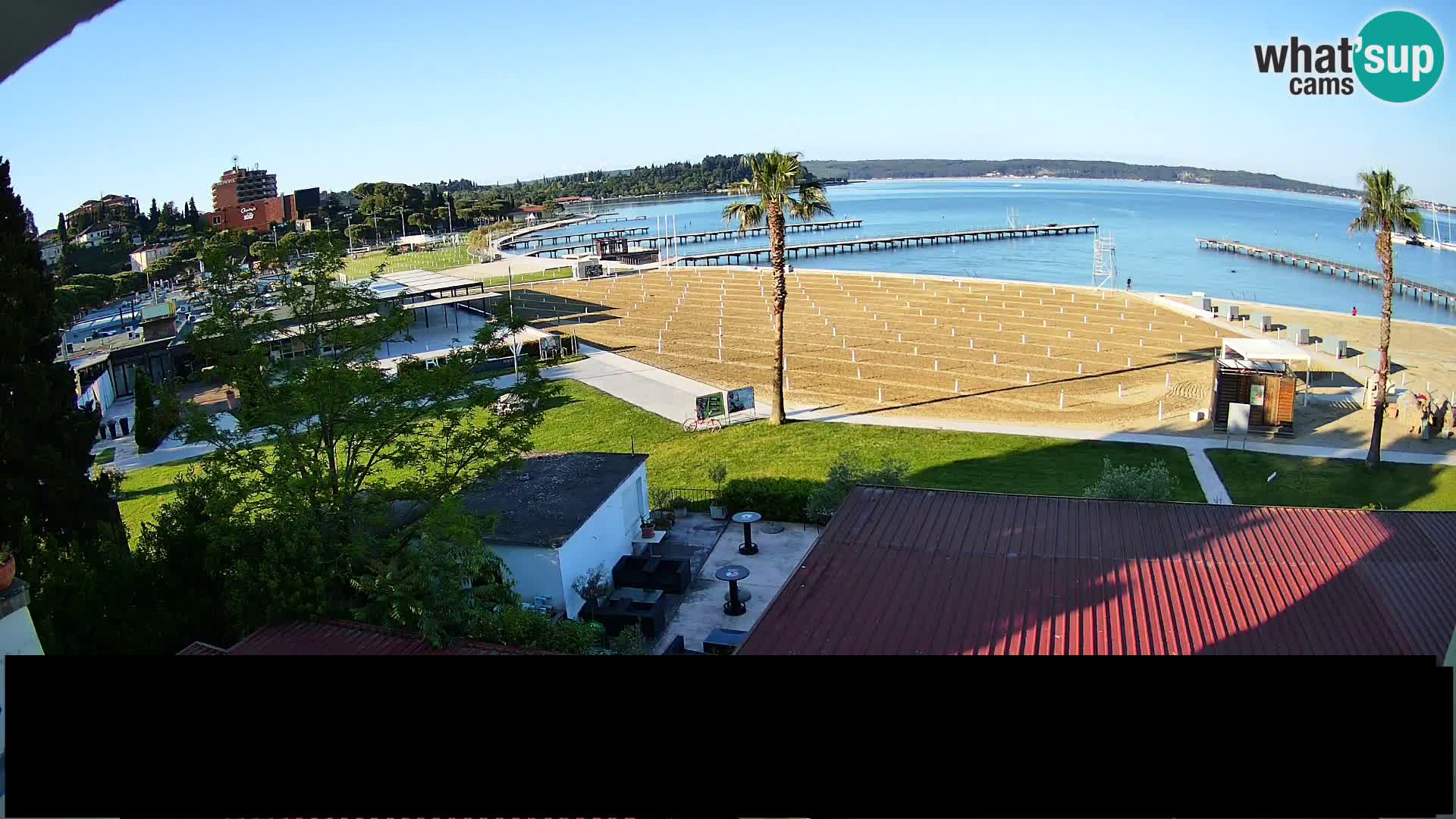 Webcam live Plage Portorož – Caffe Karamela