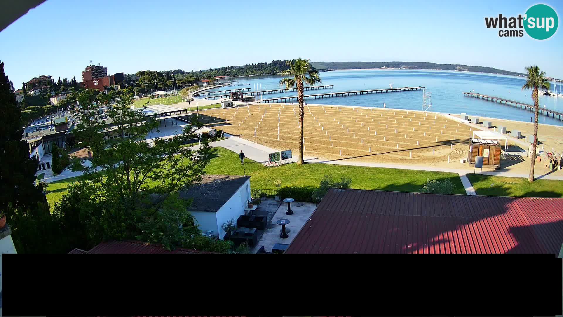 Webcam live Plage Portorož – Caffe Karamela