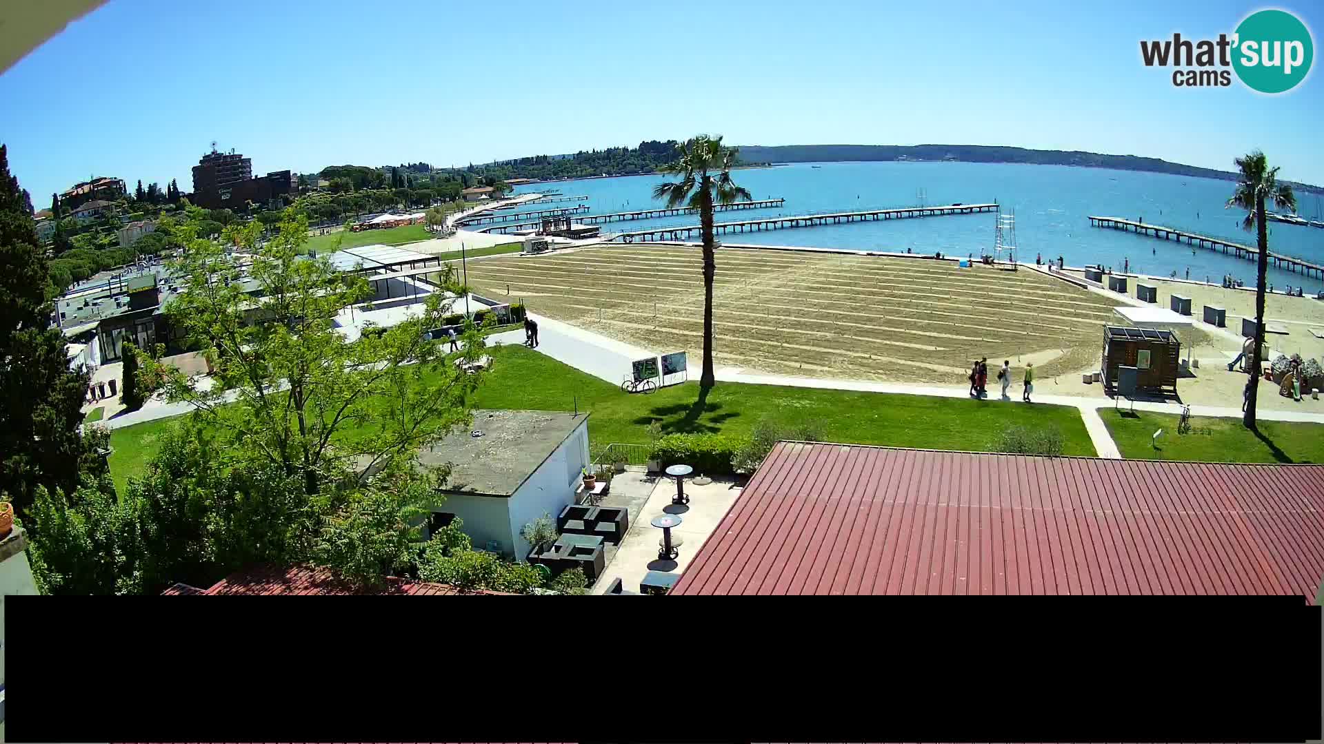 Webcam Live Playa de Portorož