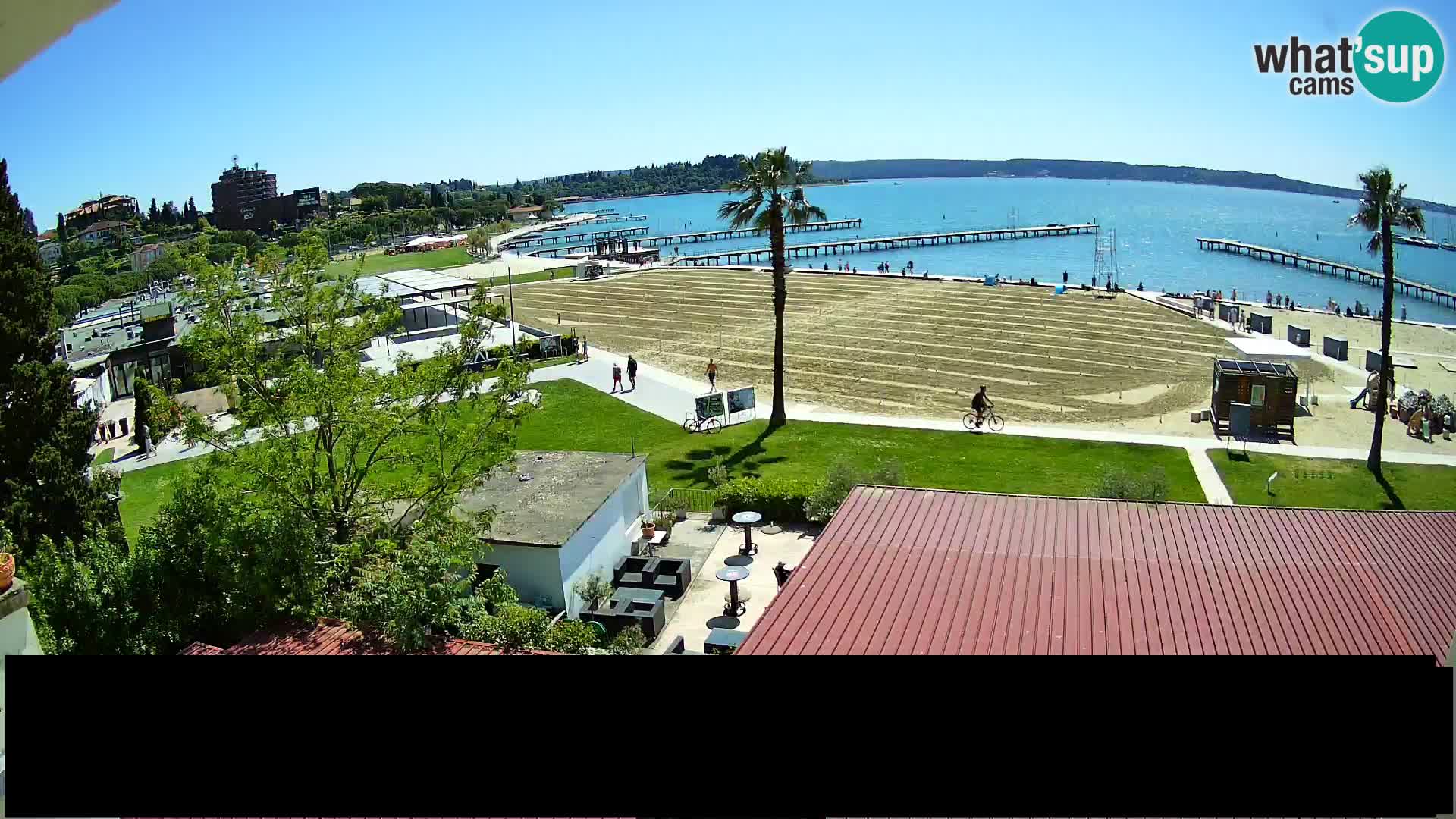 Spletna kamera plaža Portorož