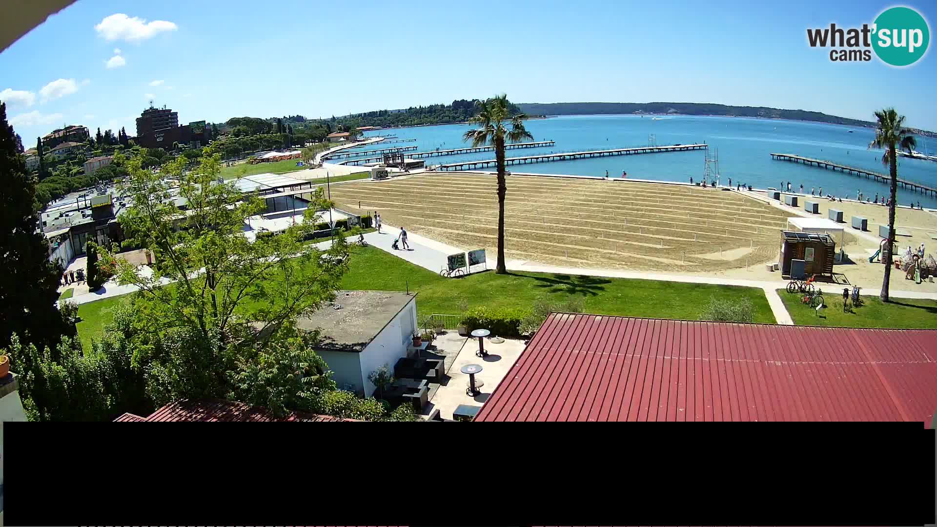 Webcam Live Strand in Portorož