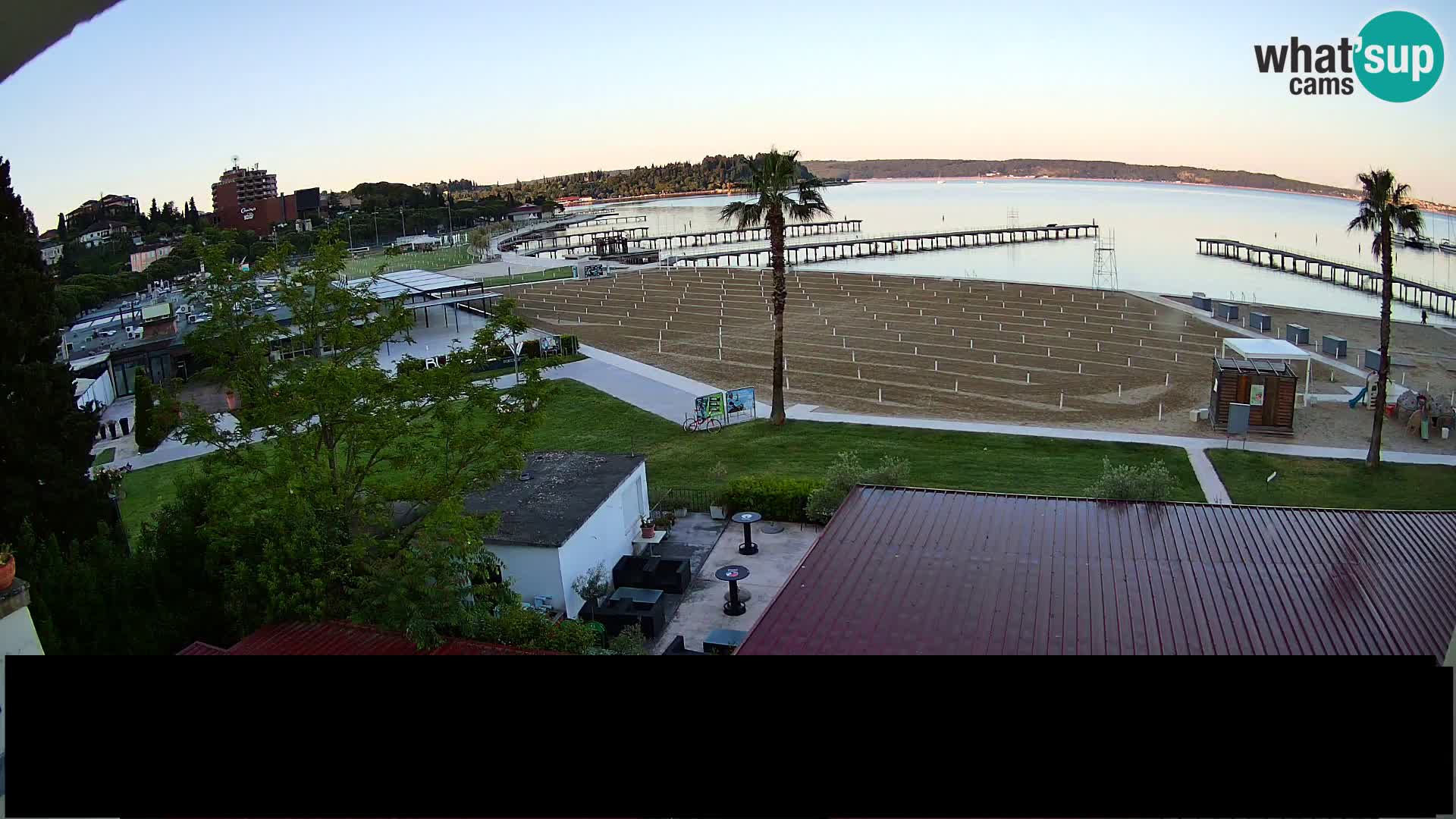 Webcam live Playa Portorož – Caffe Karamela