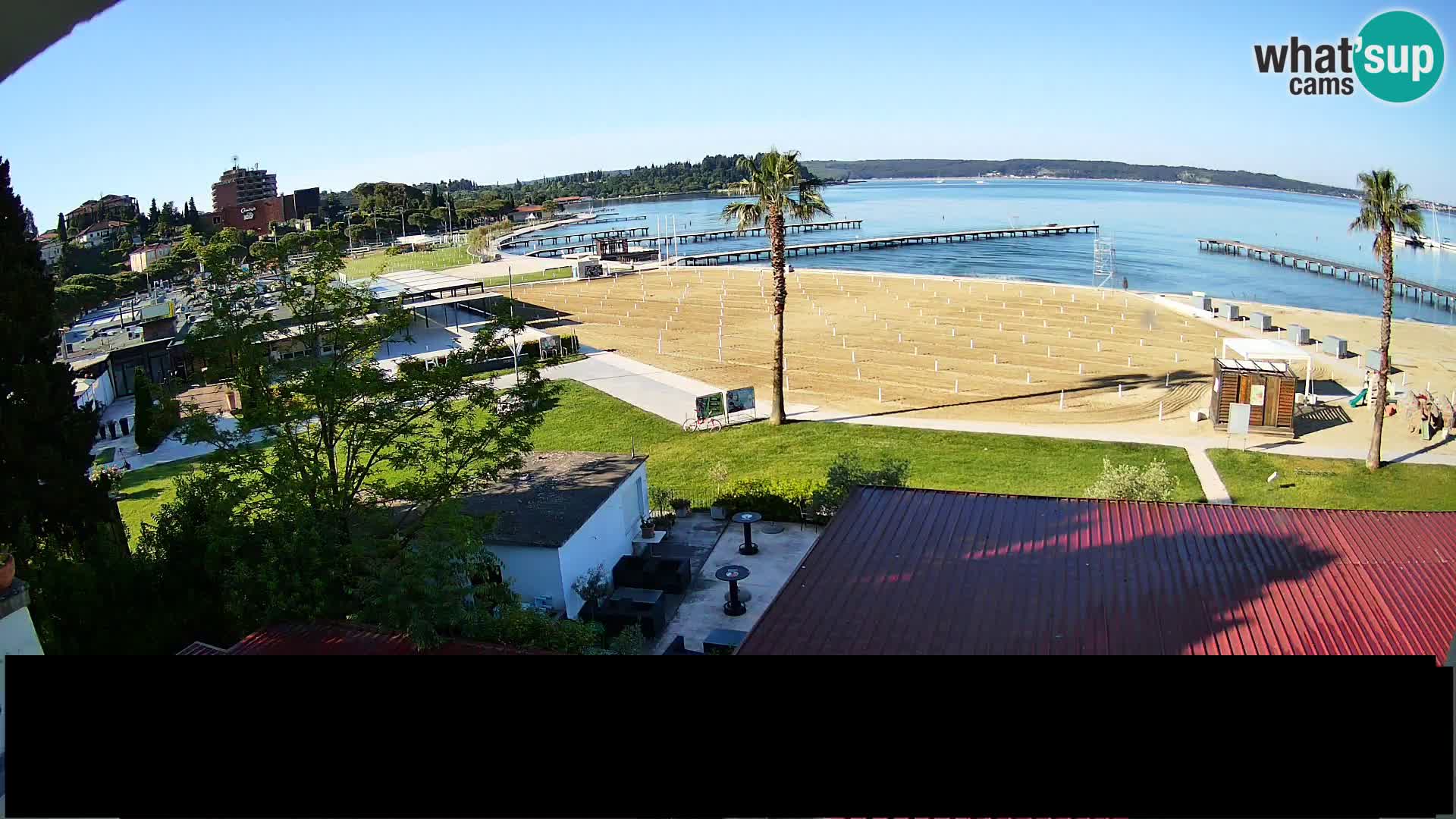 Webcam Live Playa de Portorož