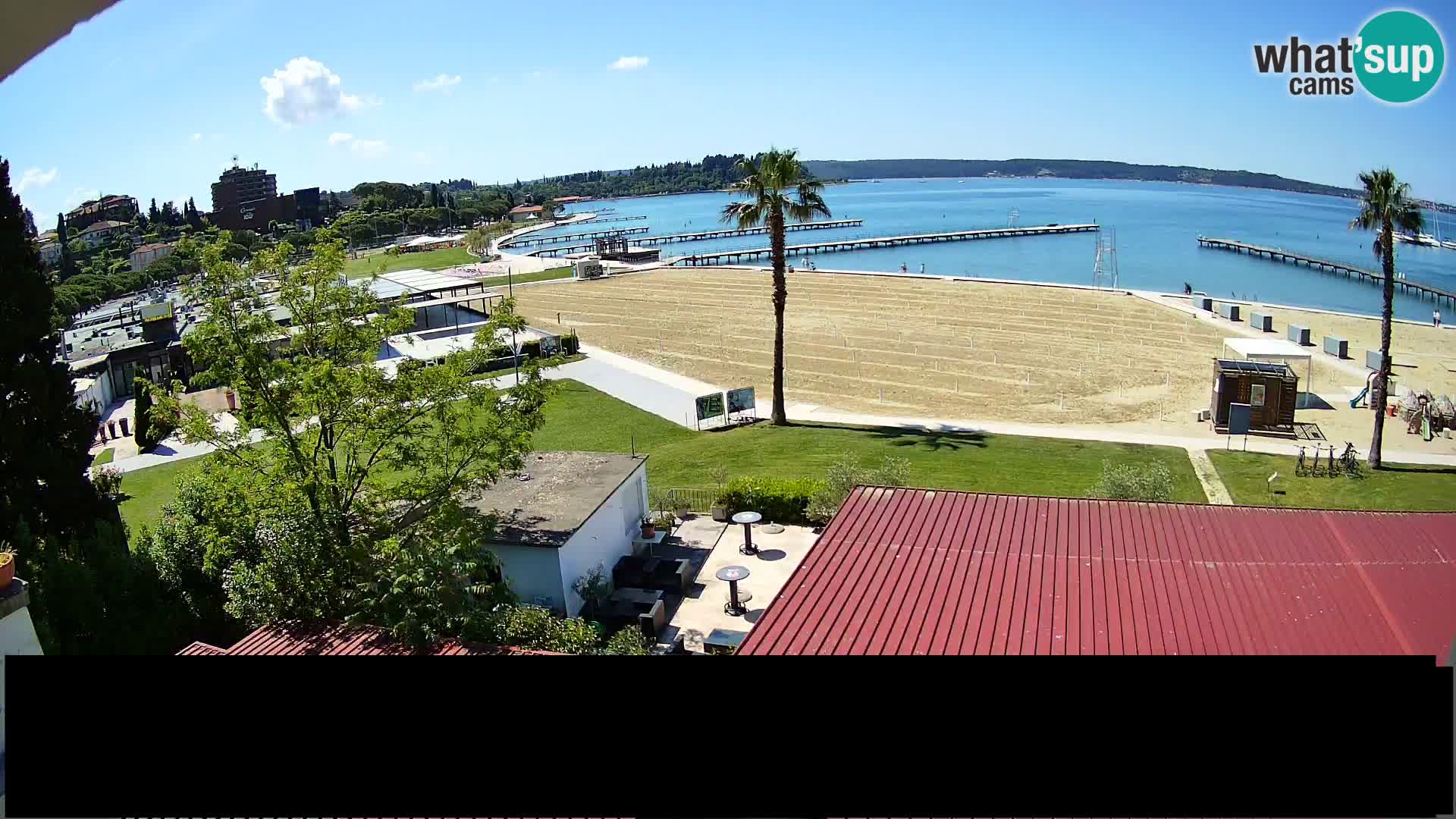 Web kamera Portorož plaža – Kavarna Karamela