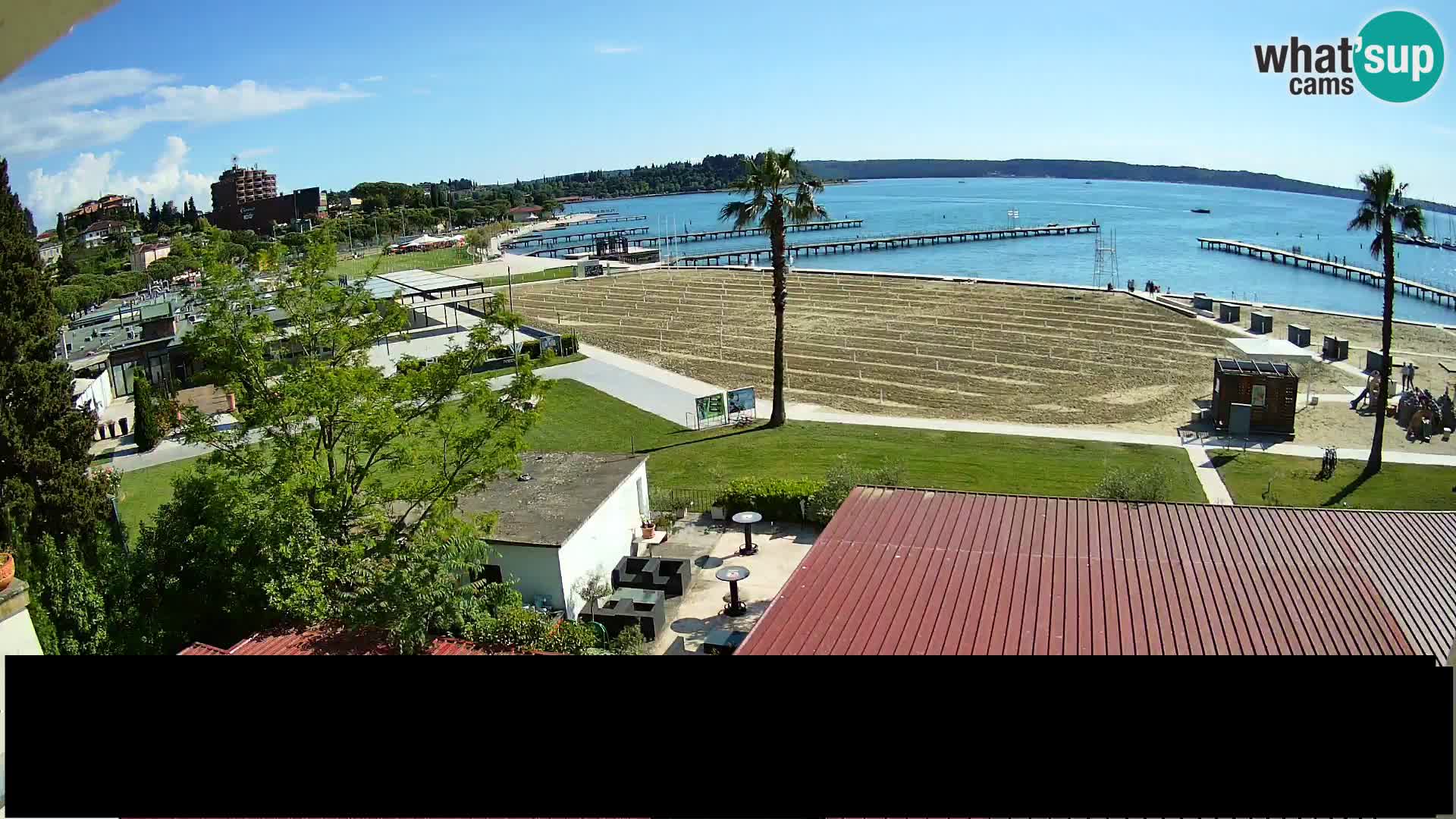 Webcam Portorož Strand – Karamela bar