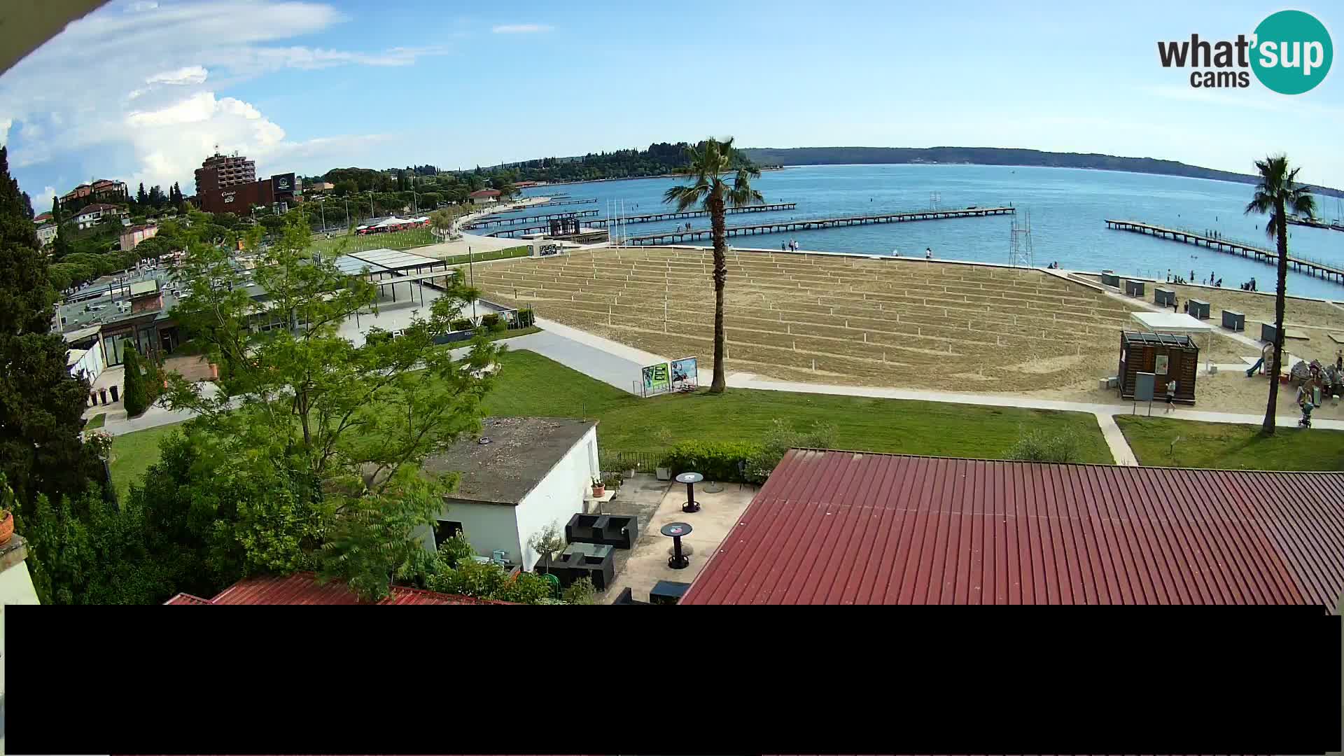 Webcam Portorož Strand – Karamela bar