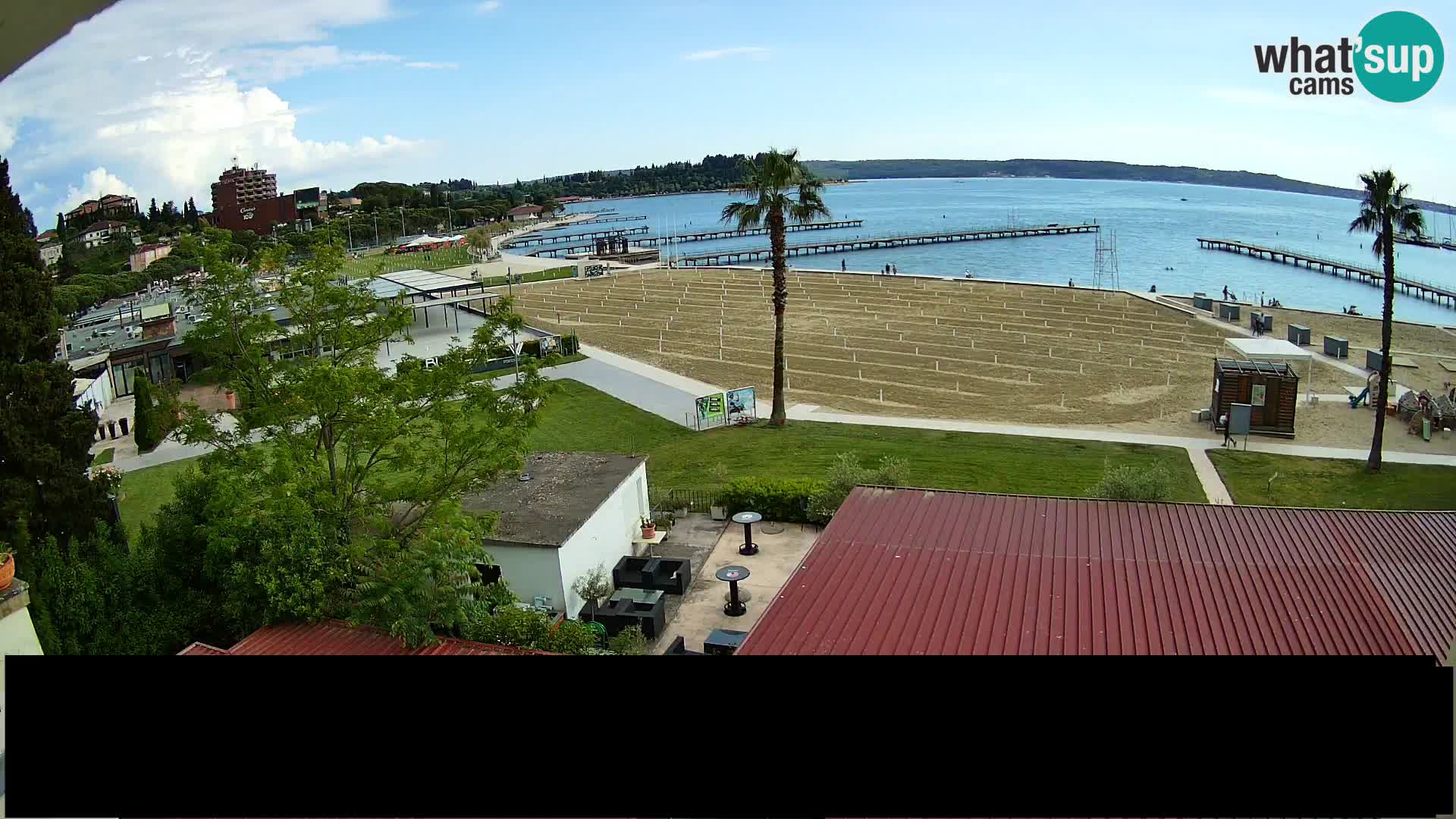 Webcam Portorož Strand – Karamela bar