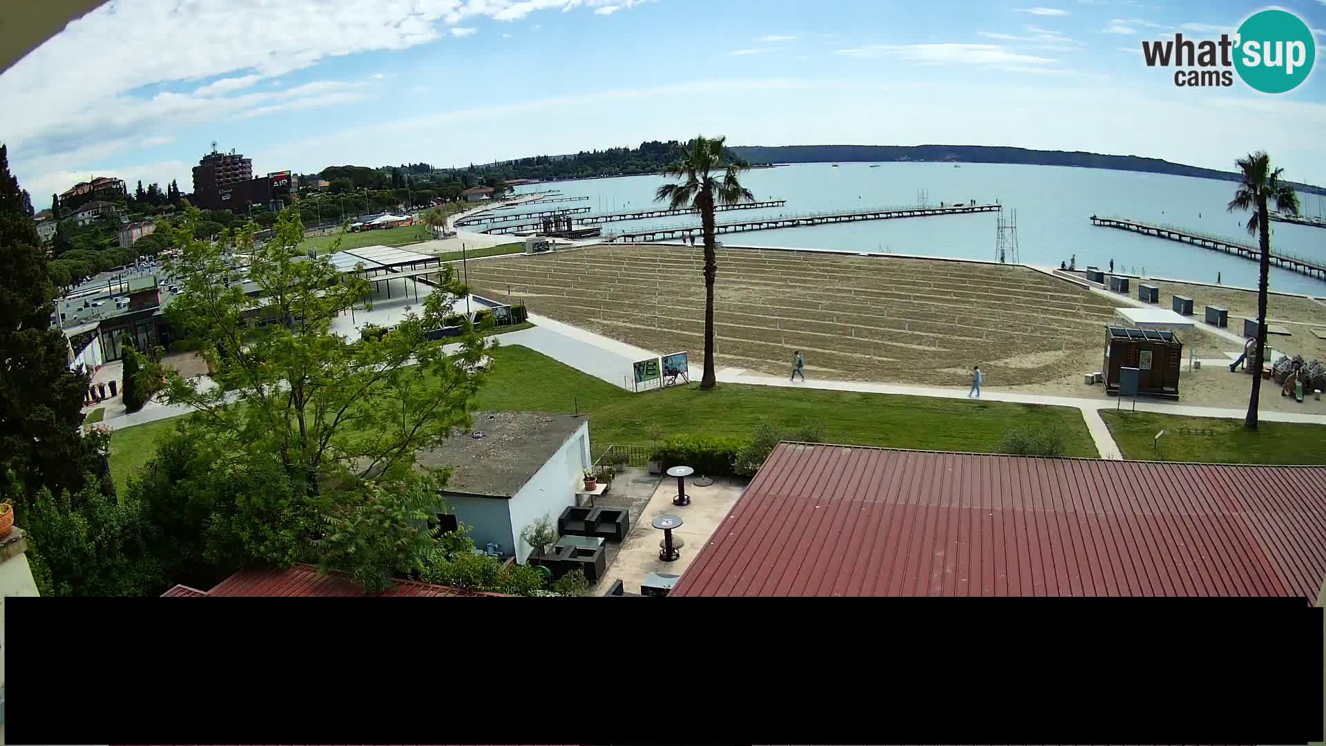 Webcam live Playa Portorož – Caffe Karamela