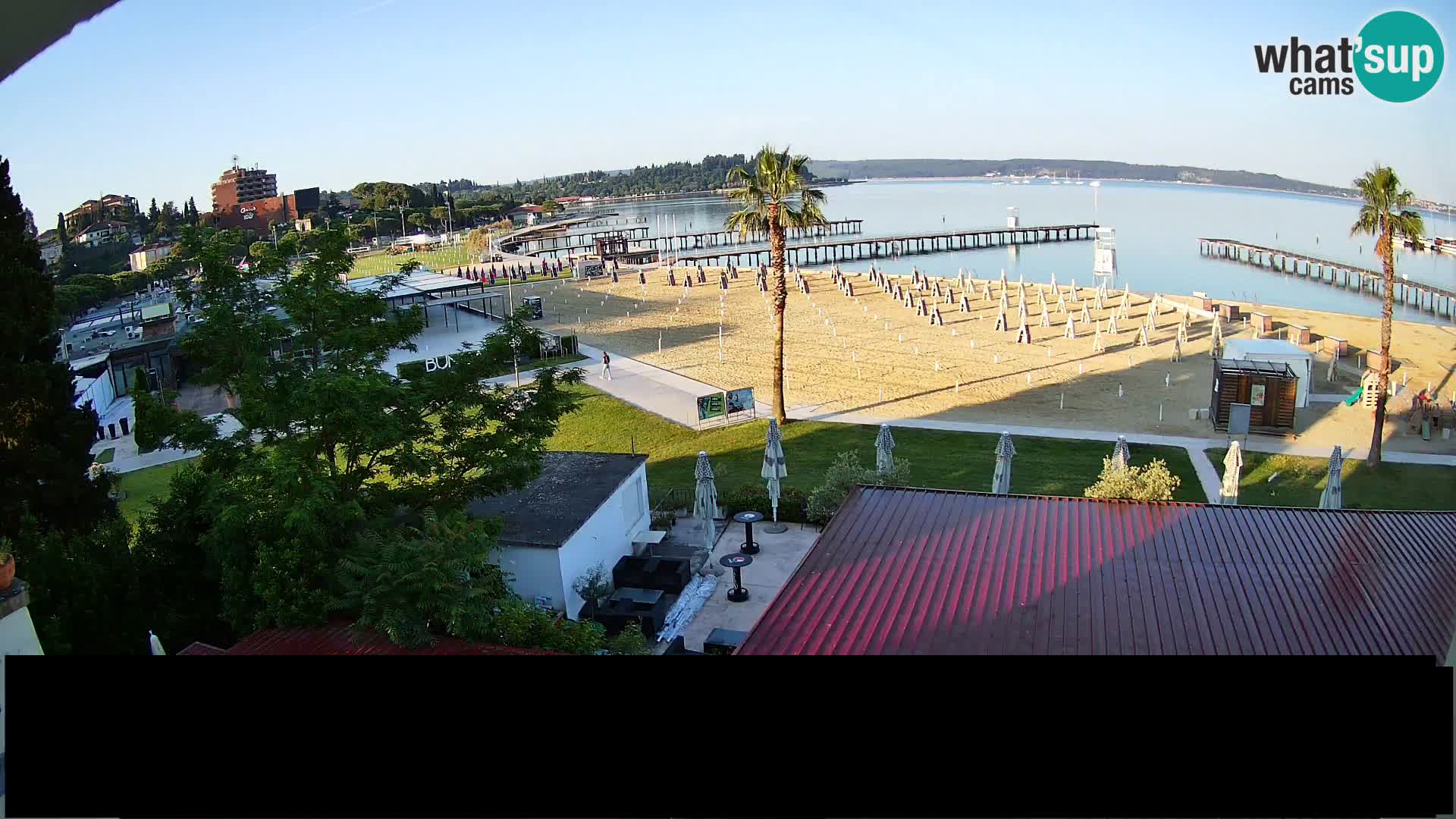 Playa Portorož camera en vivo
