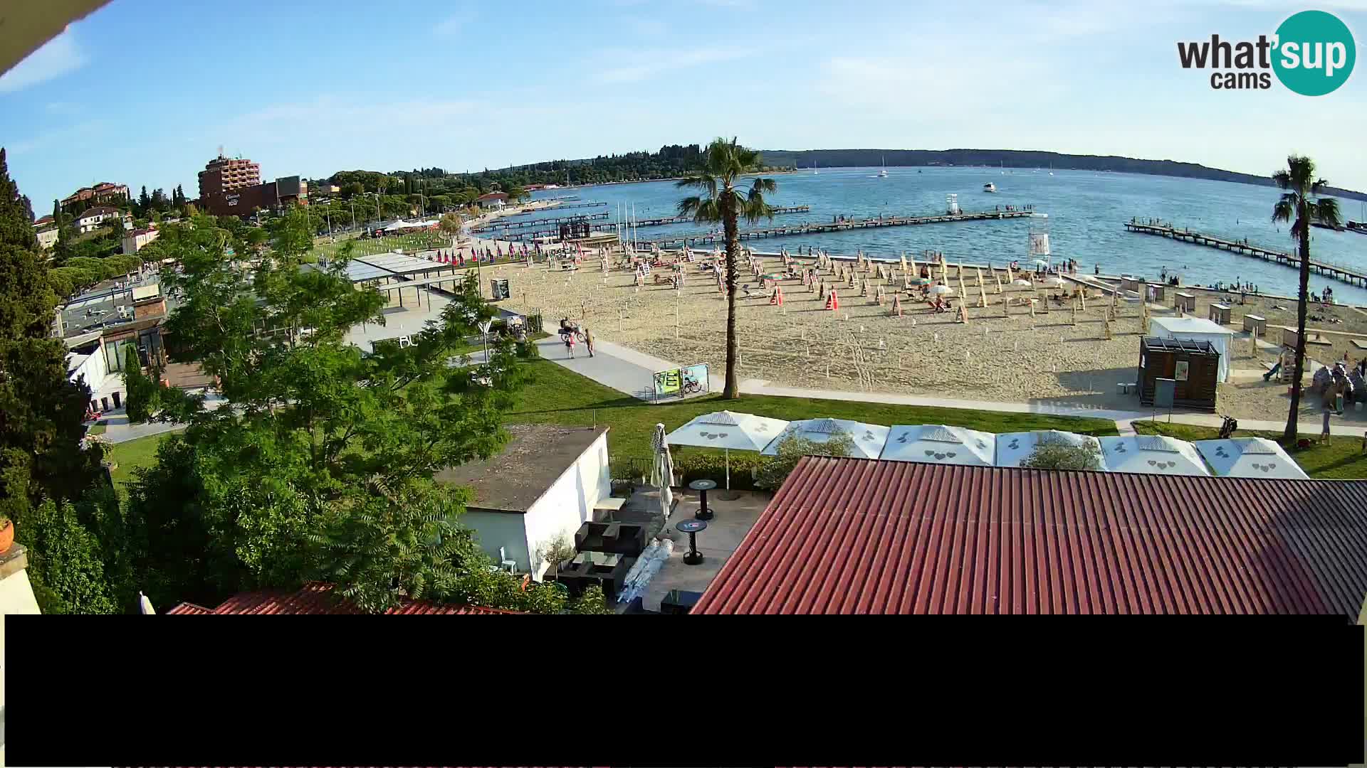 Playa Portorož camera en vivo
