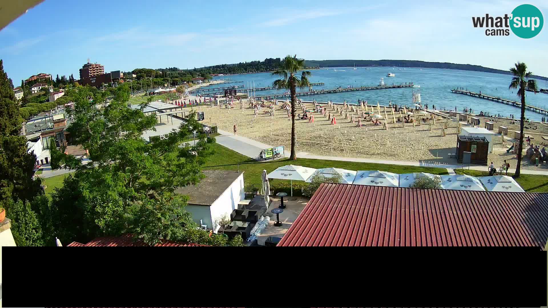 Plage Portorož live cam