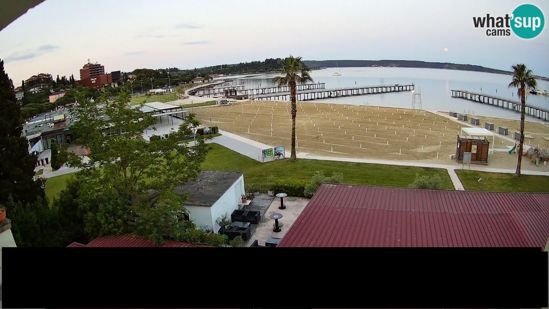 Kamera v živo Portorož plaža – Bungalow