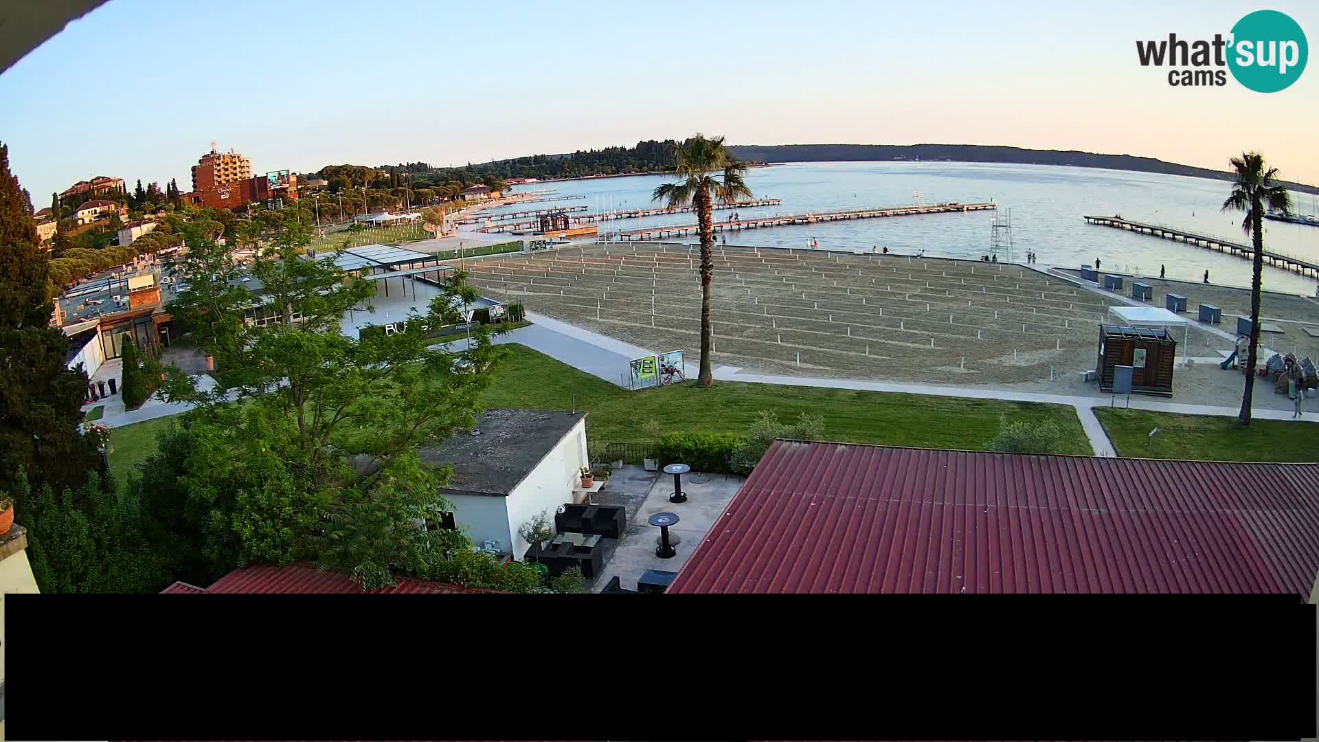 Webcam live Playa Portorož – Caffe Karamela