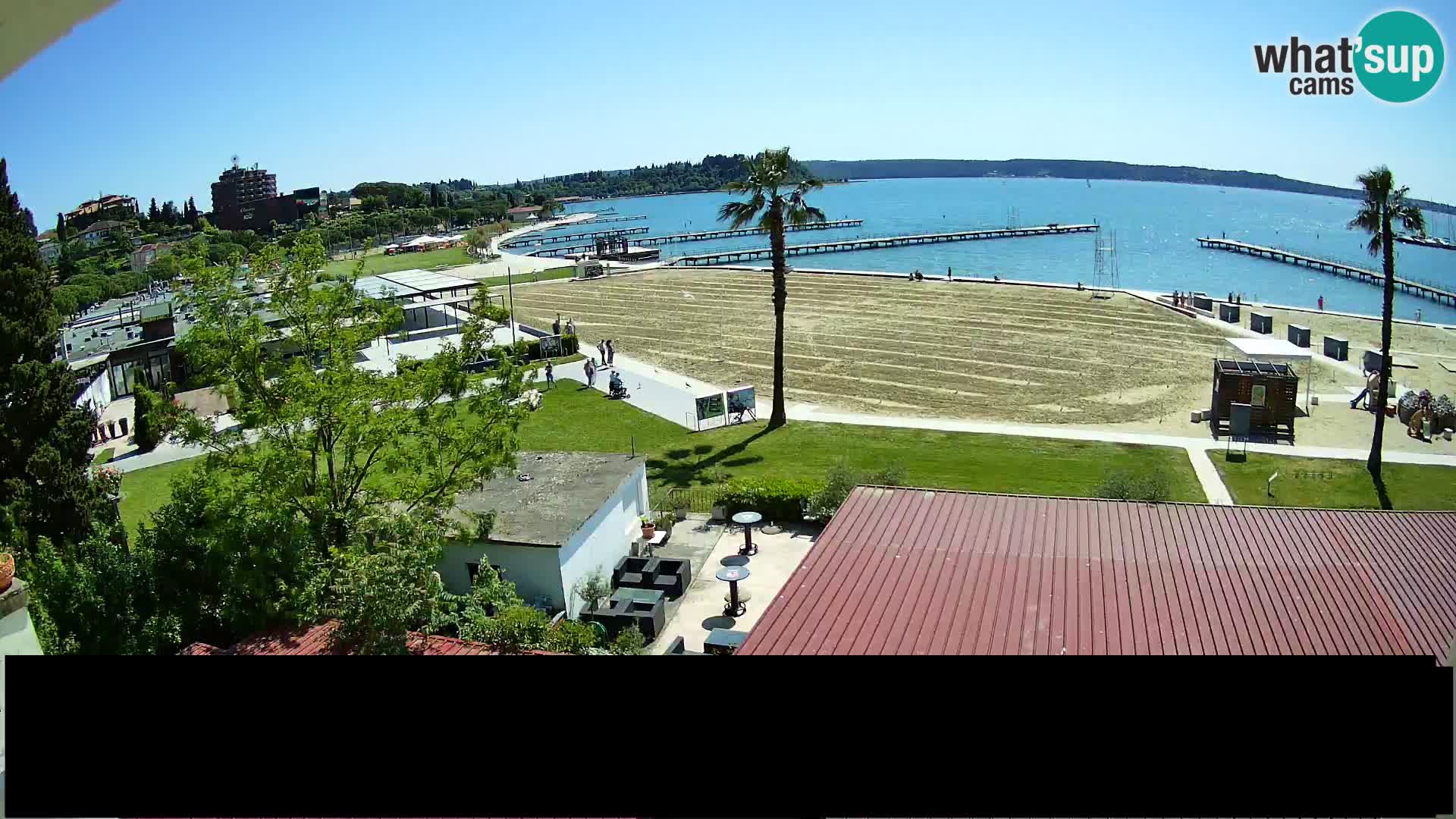 Webcam Live Playa de Portorož