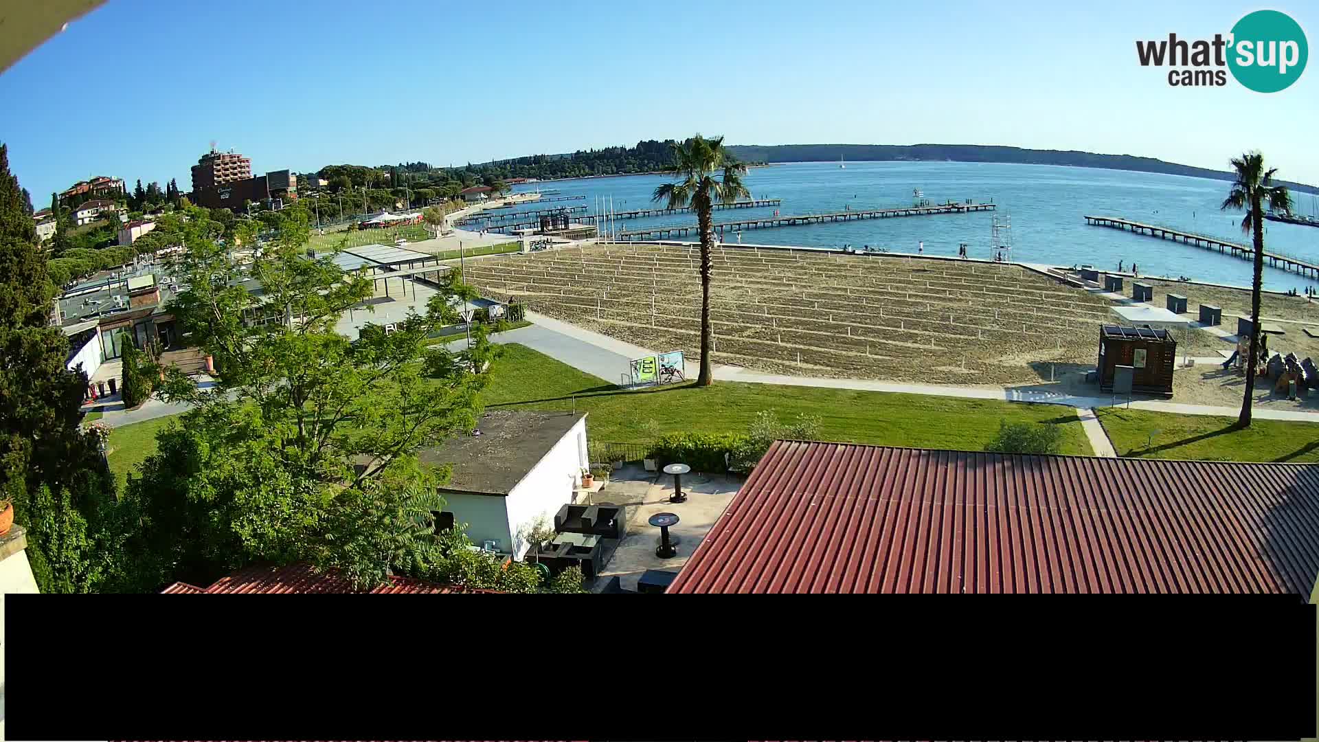 Webcam Live Playa de Portorož