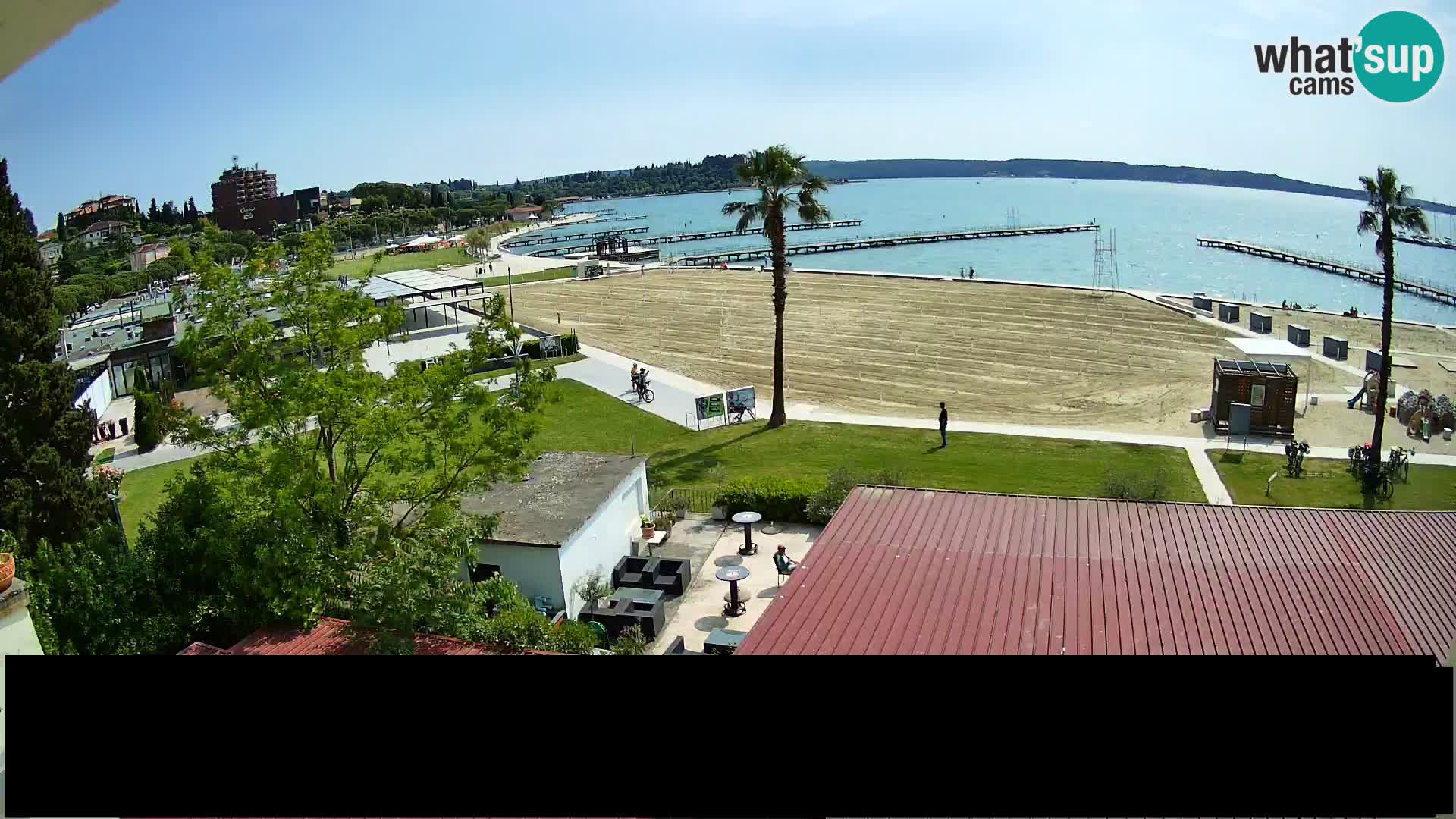Web kamera Portorož plaža – Kavarna Karamela