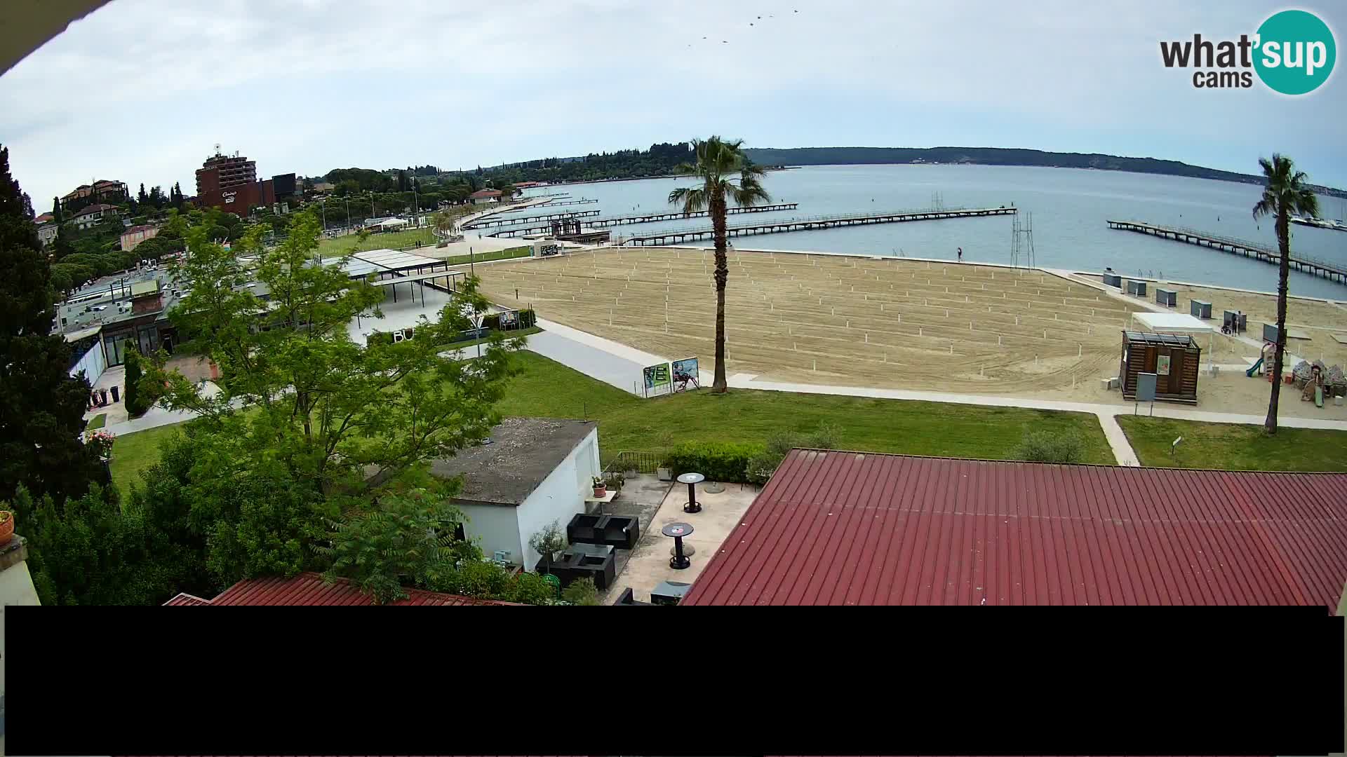 Spiaggia di Portorose live webcam