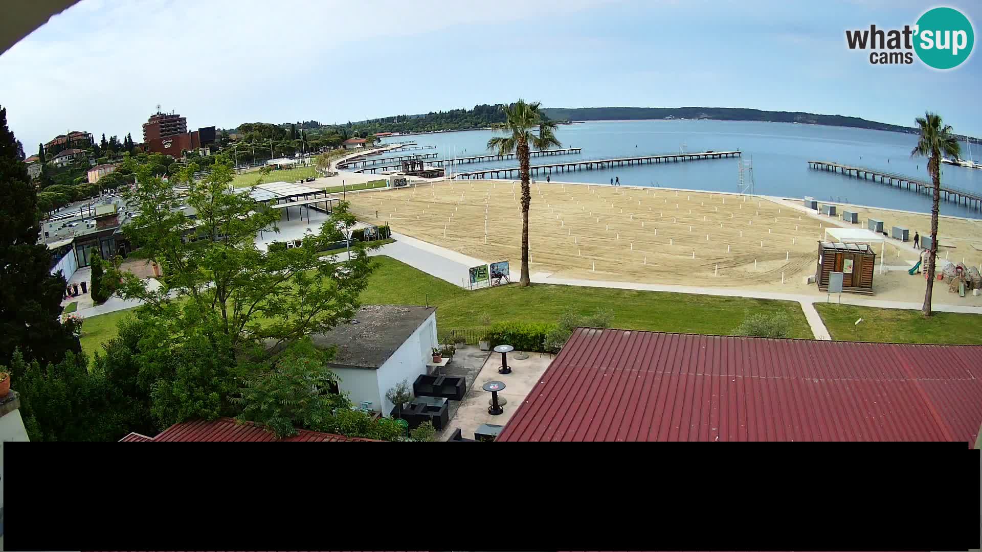Playa Portorož camera en vivo