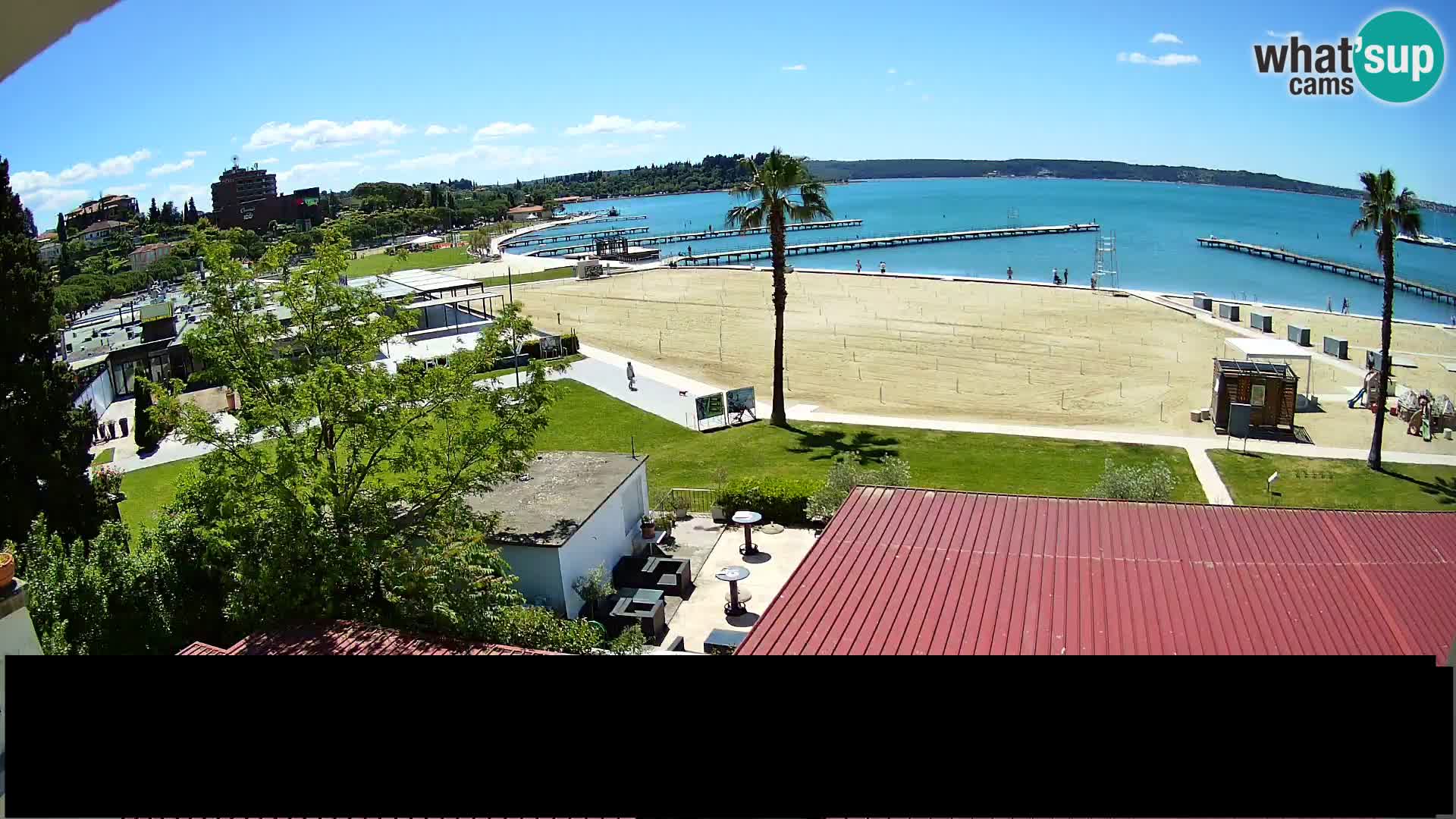 Webcam Portorož Strand – Karamela bar