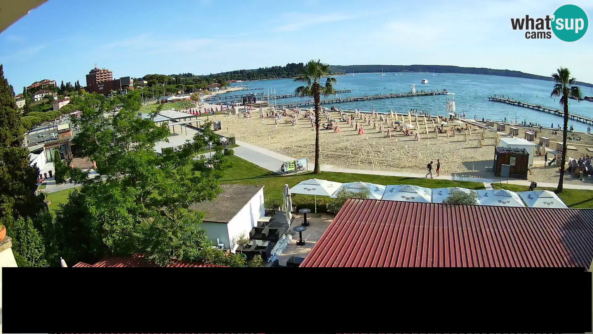 Web kamera Portorož plaža – Kavarna Karamela
