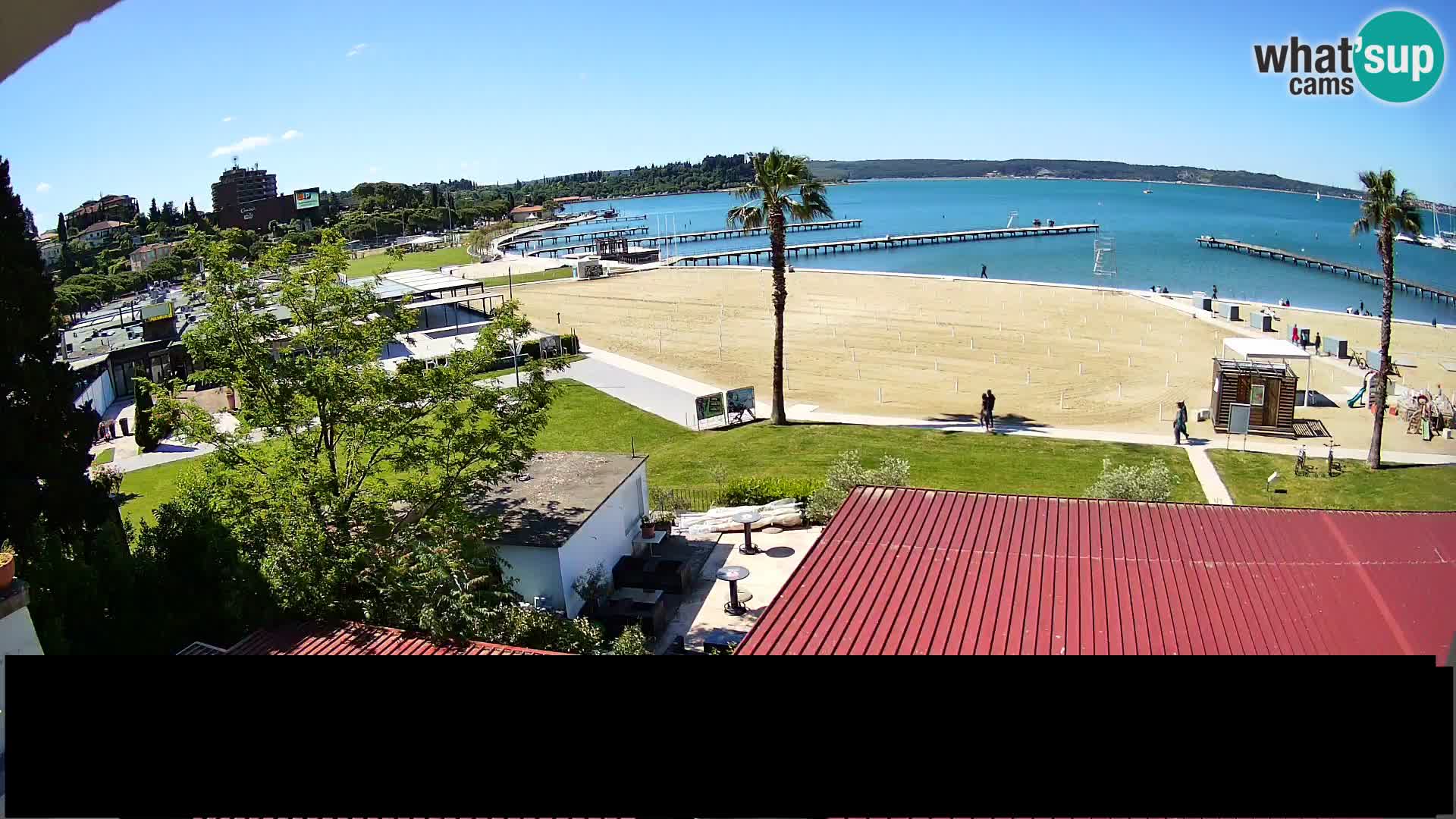 Webcam Portorož Strand – Karamela bar