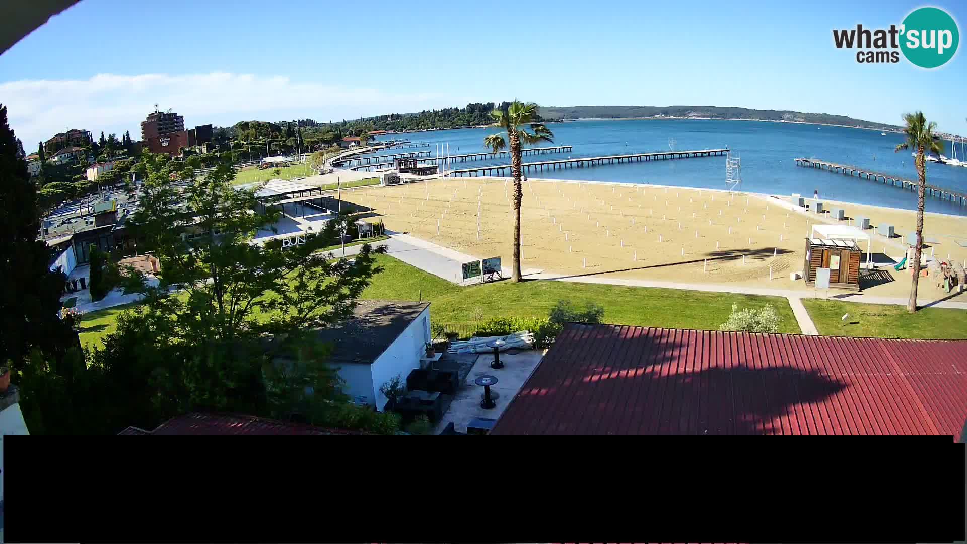 Spiaggia di Portorose live webcam