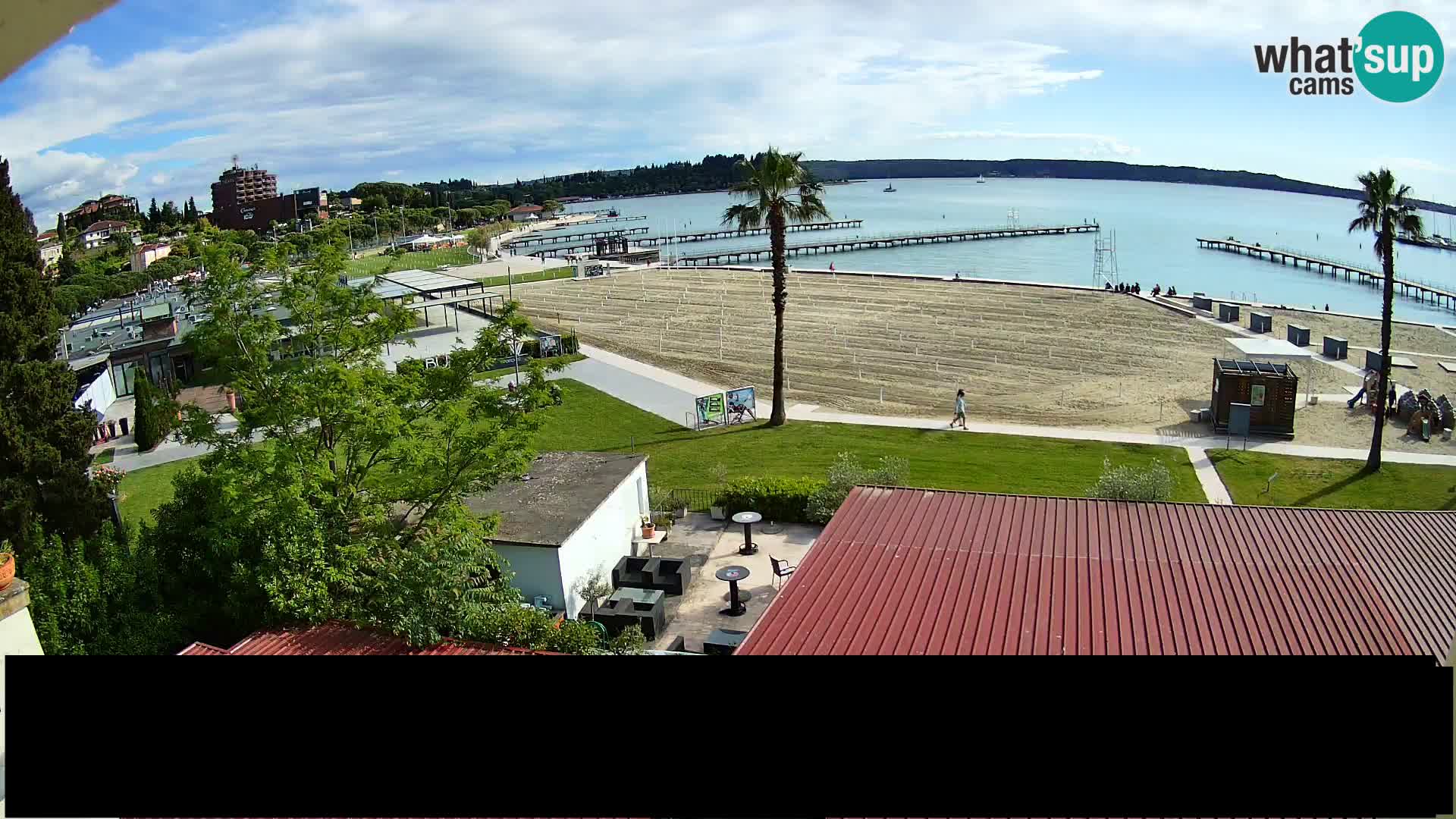 Spiaggia di Portorose live webcam