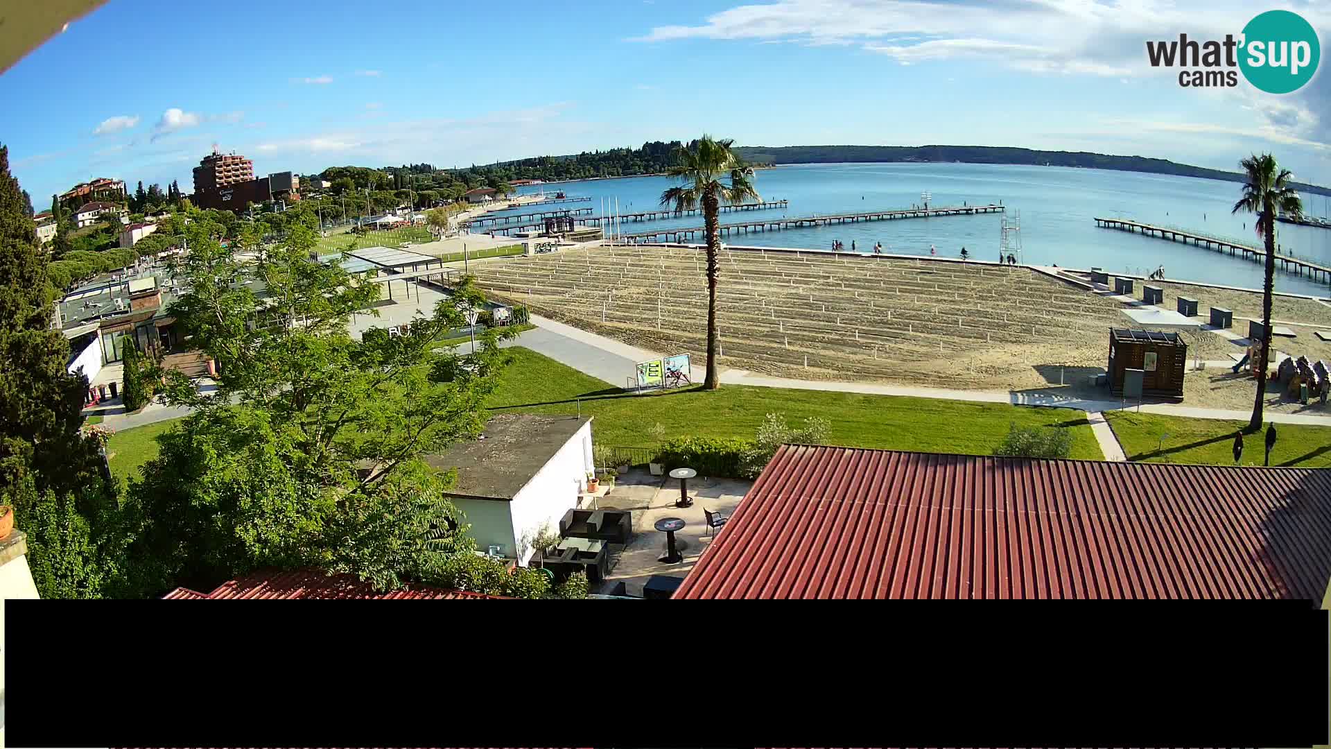 Web kamera Portorož plaža – Kavarna Karamela