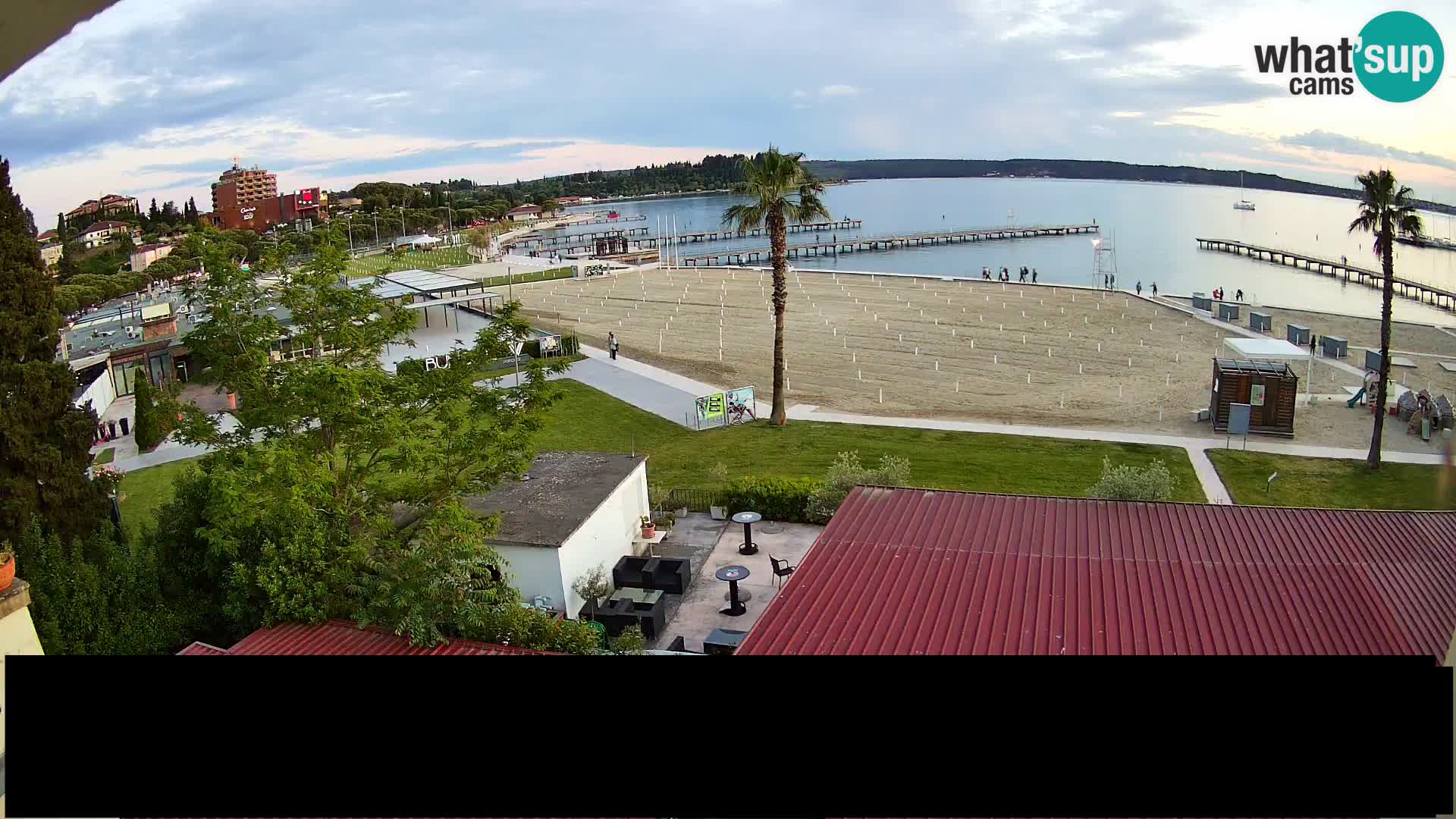 Spiaggia di Portorose live webcam