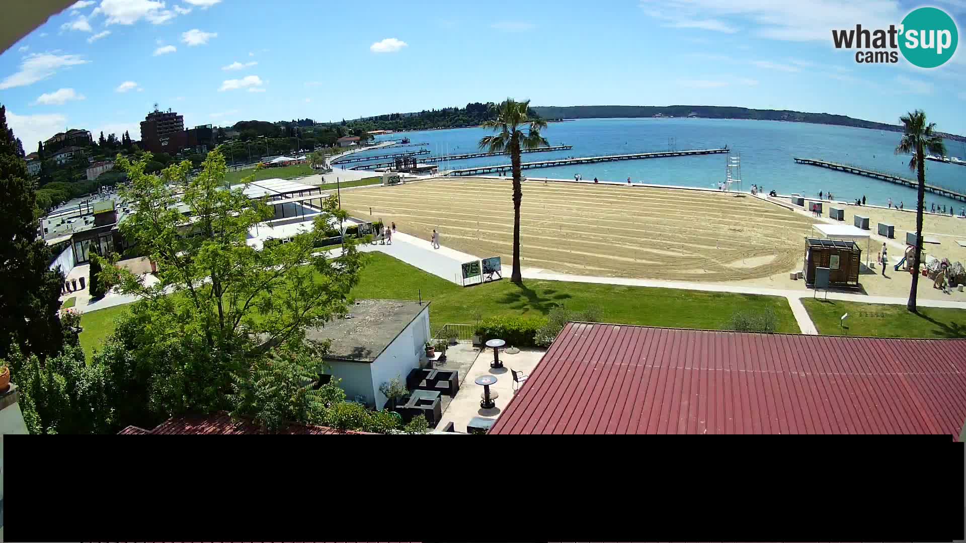 Spiaggia di Portorose live webcam