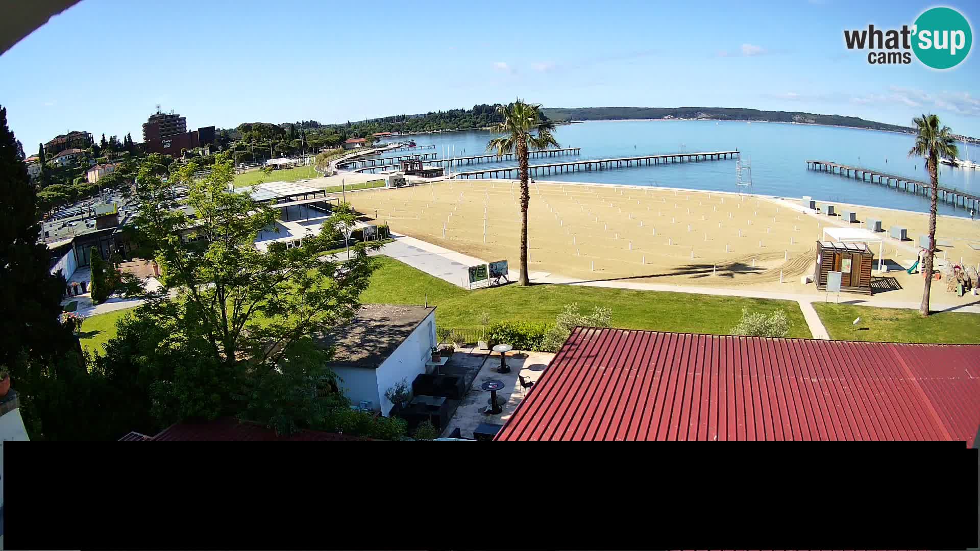 Web kamera Portorož plaža – Kavarna Karamela