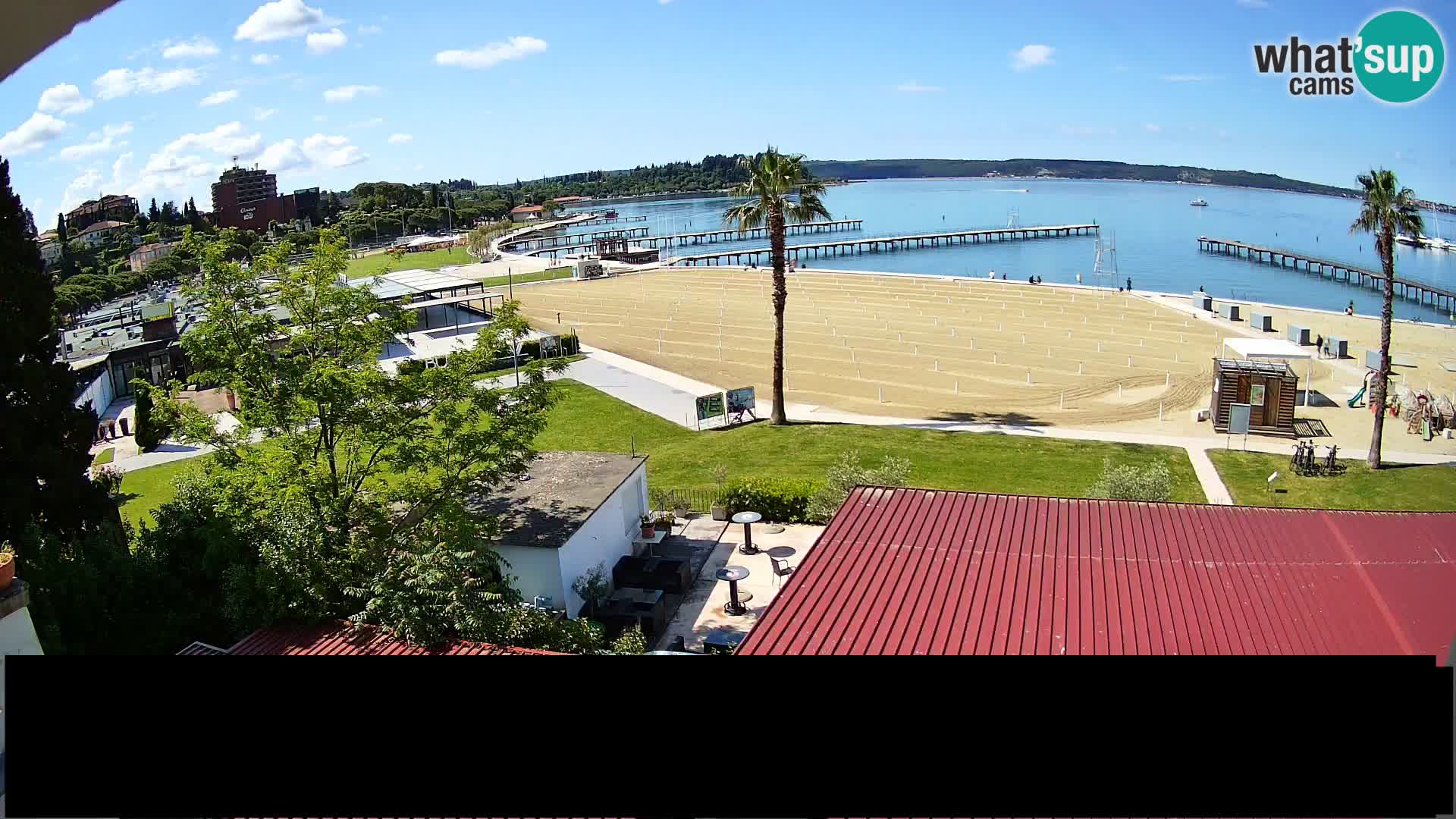 Spletna kamera plaža Portorož