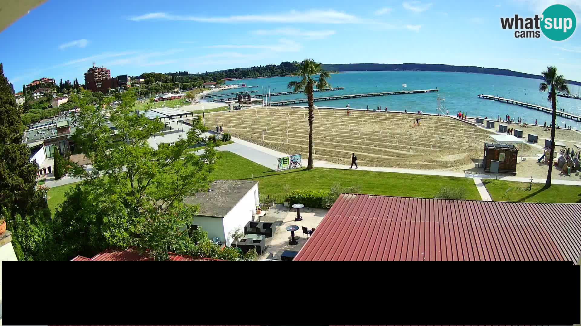 Webcam Live Playa de Portorož