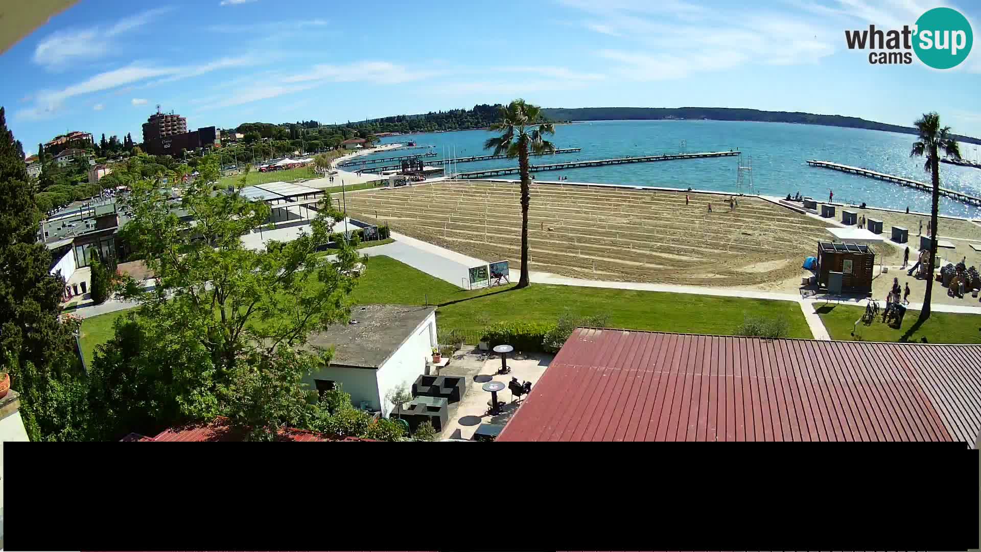 Web kamera Portorož plaža – Kavarna Karamela
