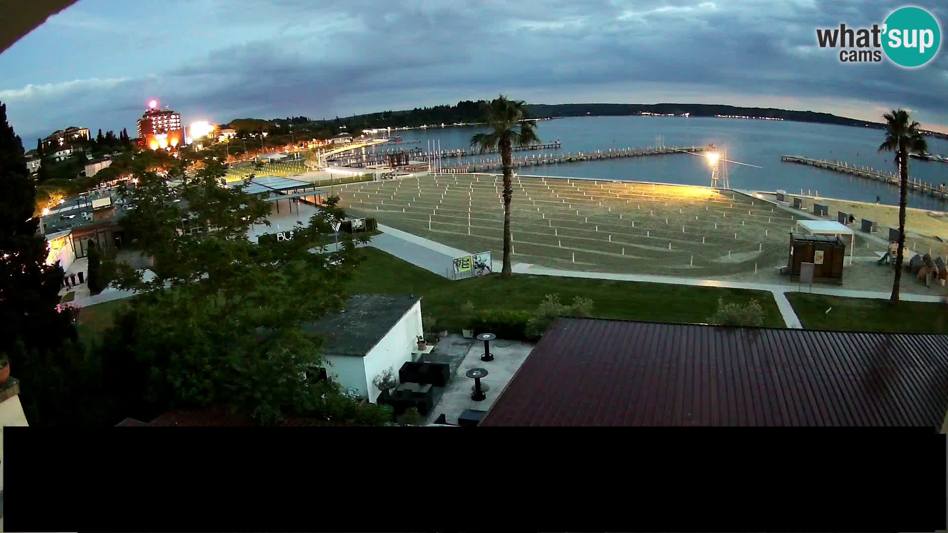 Webcam live Plage Portorož – Caffe Karamela