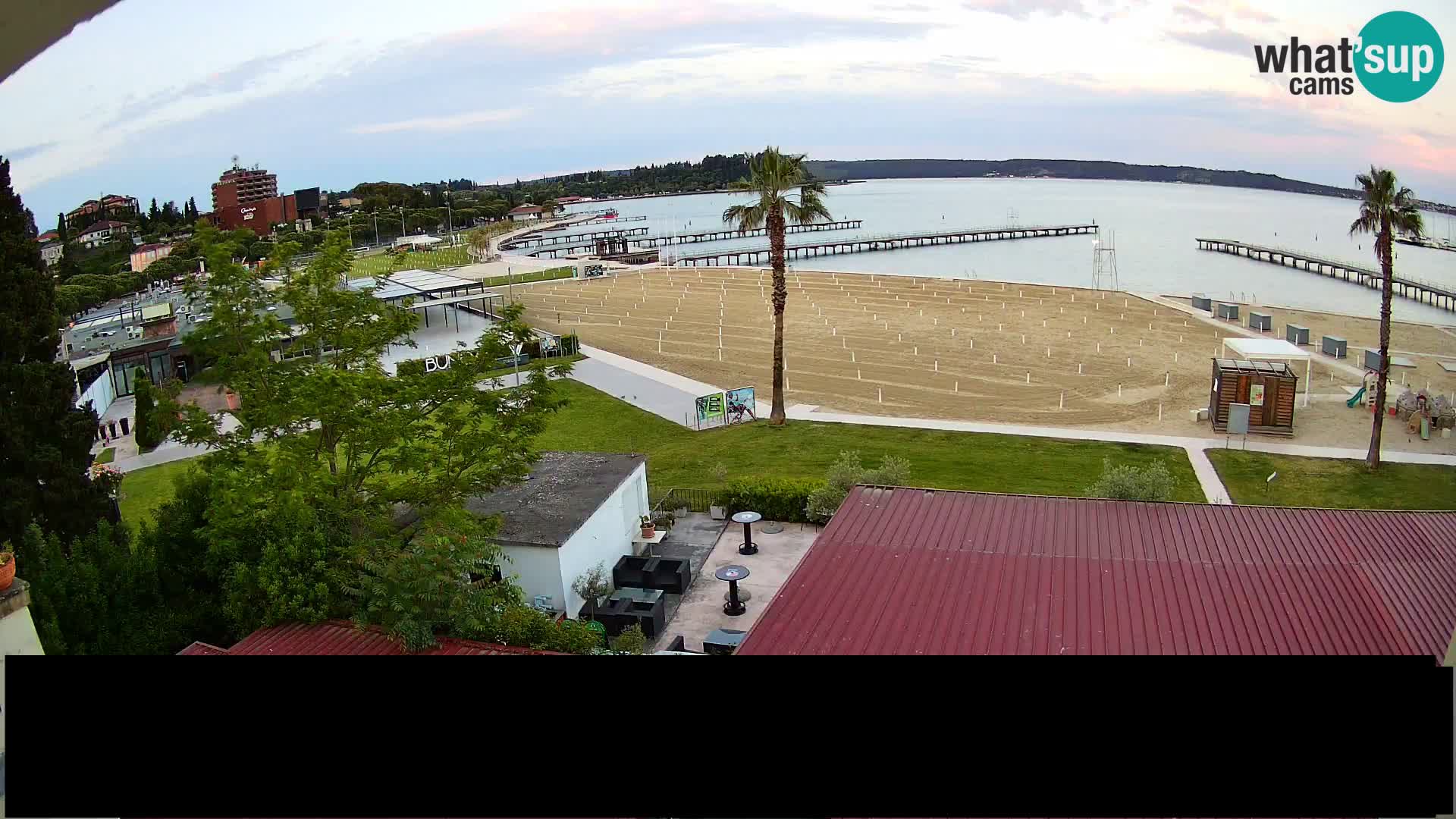 Spiaggia di Portorose live webcam