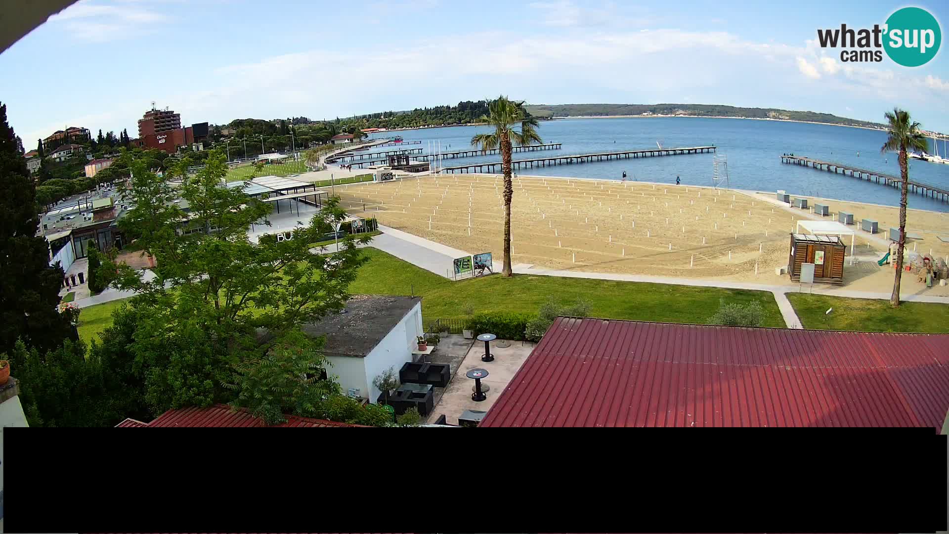 Webcam Portorož Strand – Karamela bar