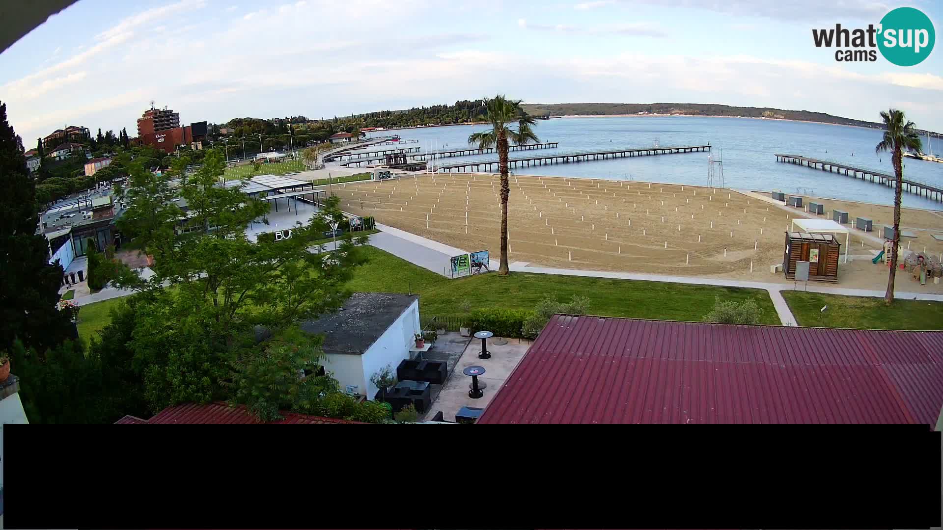 Web kamera Portorož plaža – Kavarna Karamela
