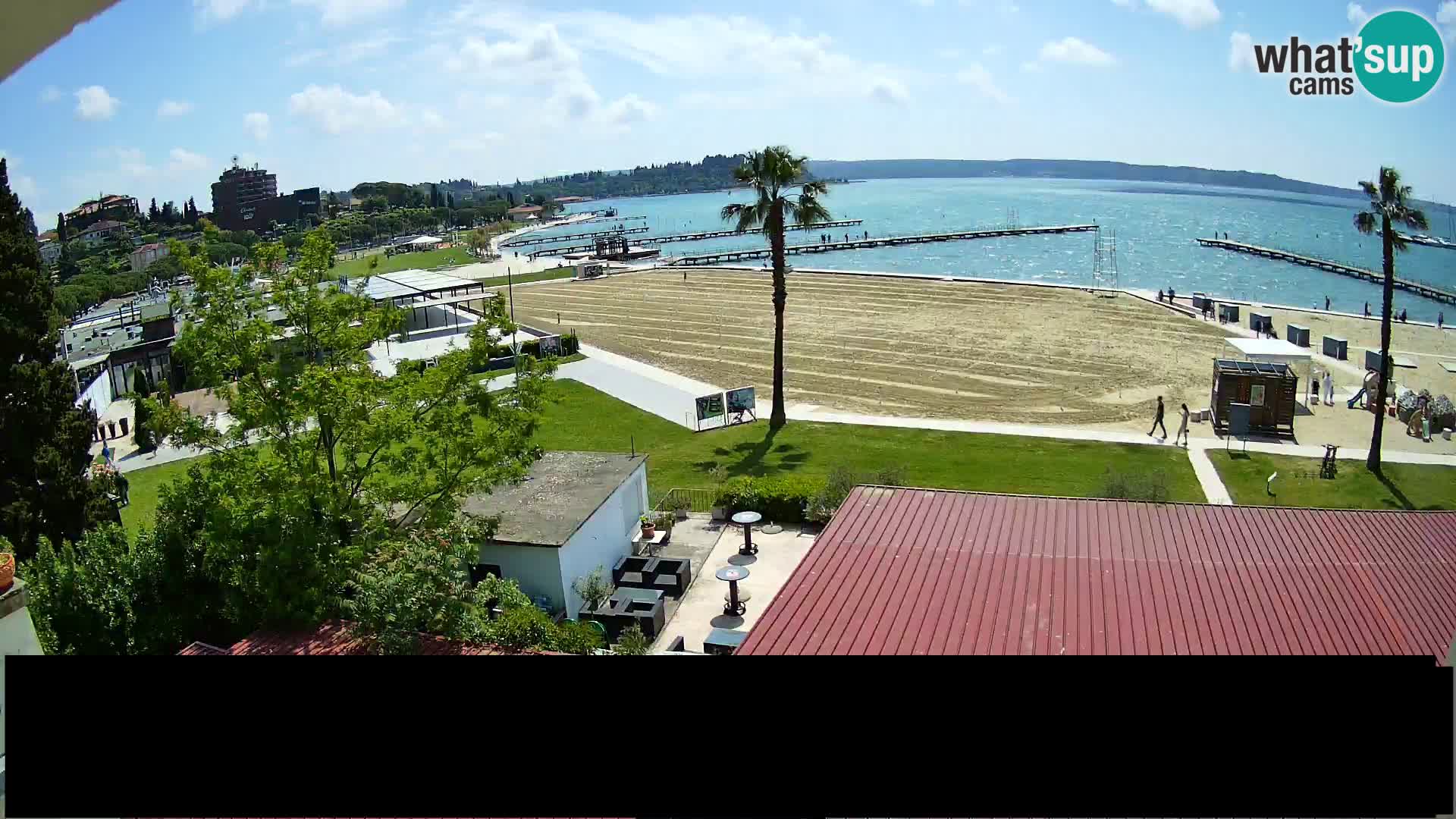 Webcam live Playa Portorož – Caffe Karamela