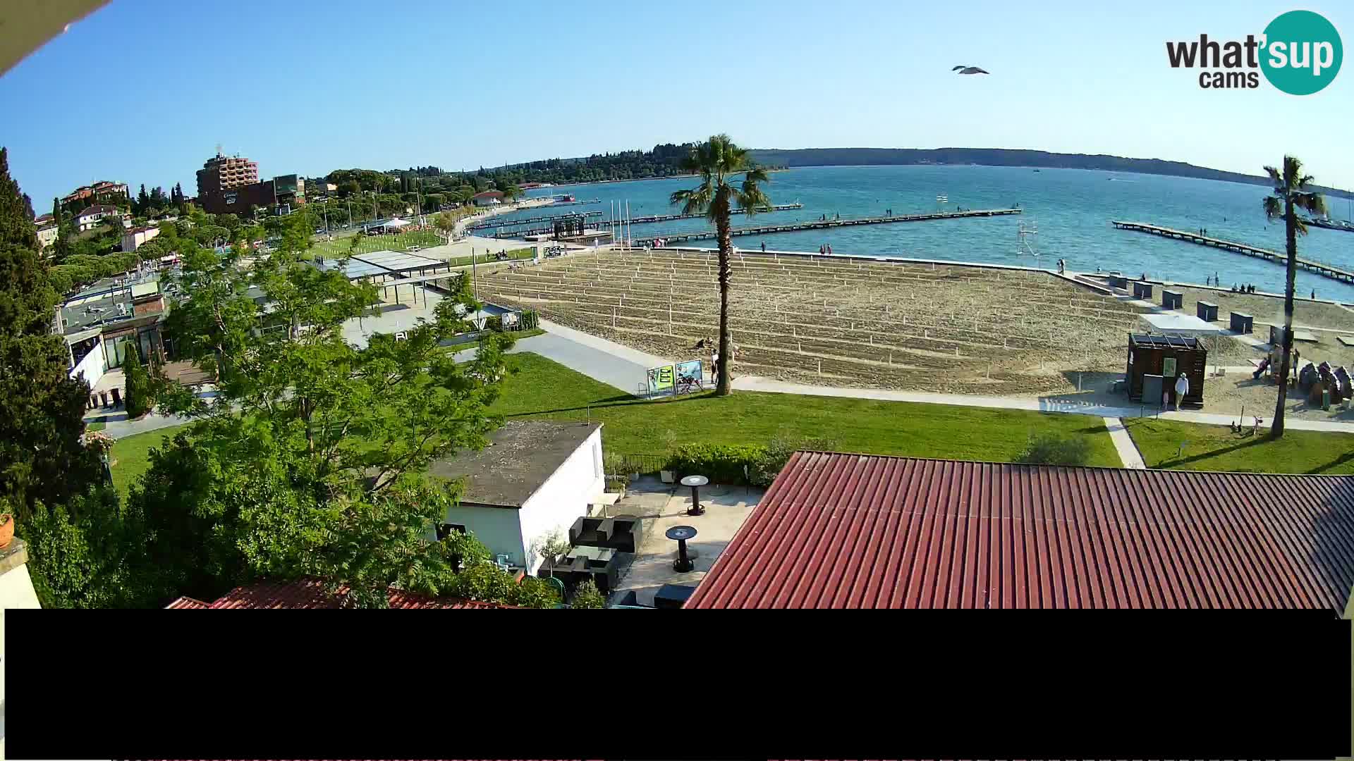 Plage Portorož live cam