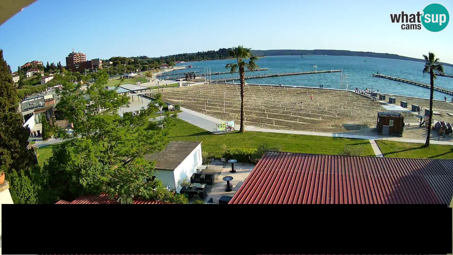 Webcam Live Strand in Portorož