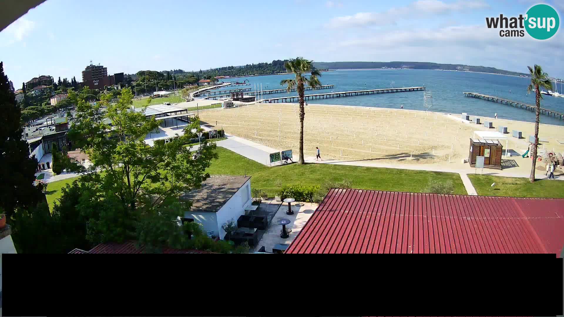 Spletna kamera plaža Portorož
