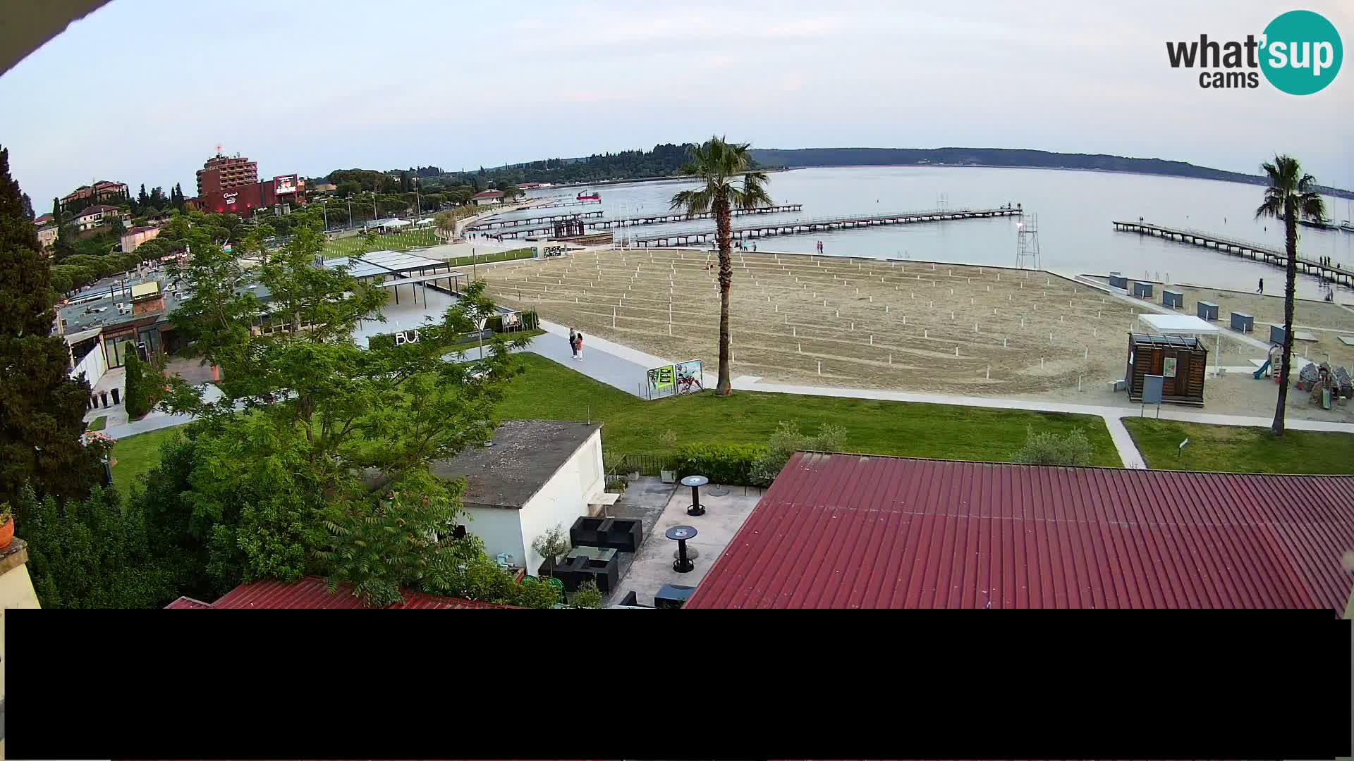 Webcam live Playa Portorož – Caffe Karamela