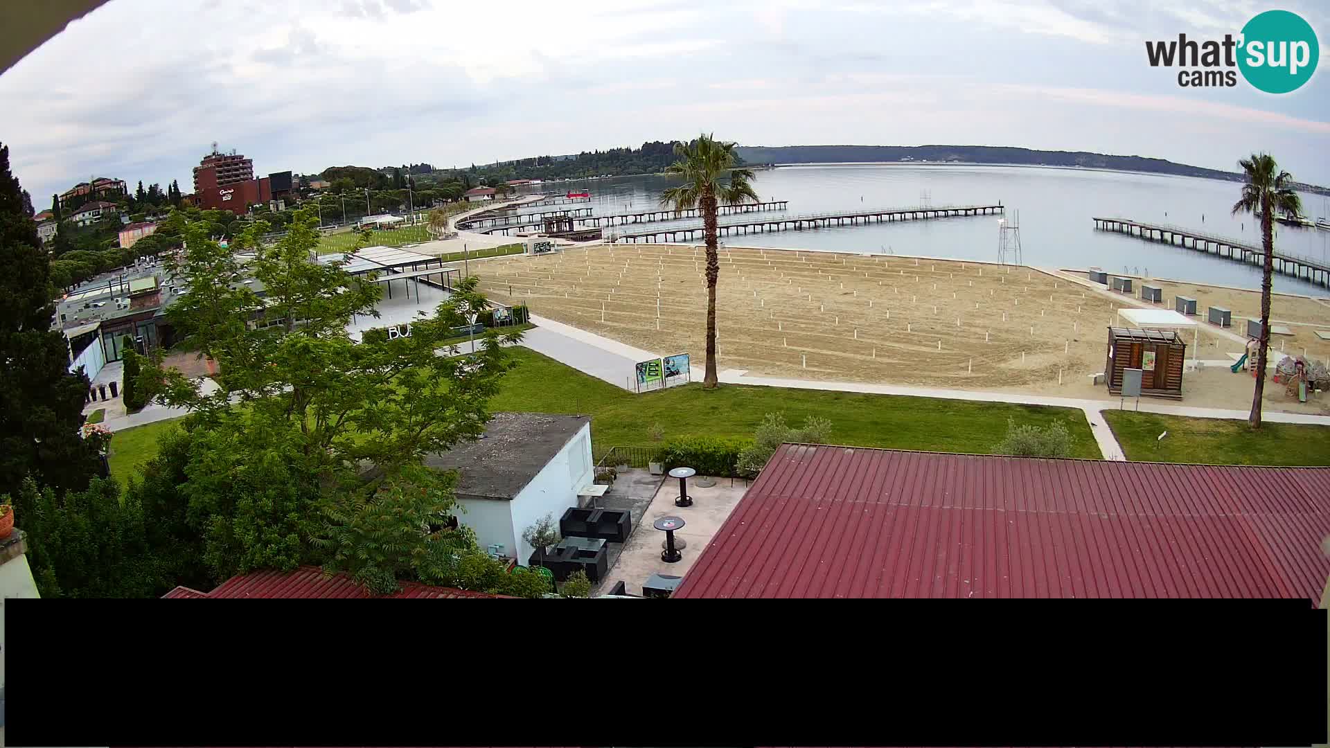 Webcam live Plage Portorož – Caffe Karamela