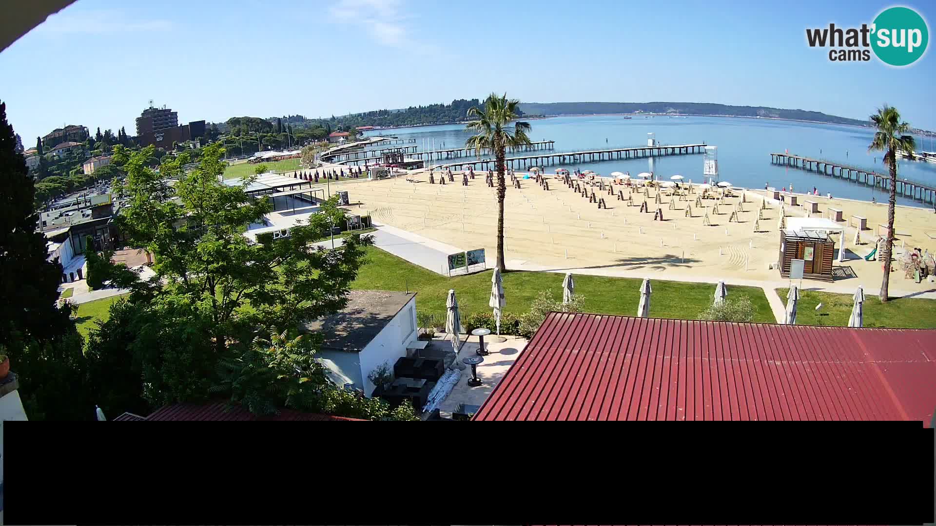 Spiaggia di Portorose live webcam