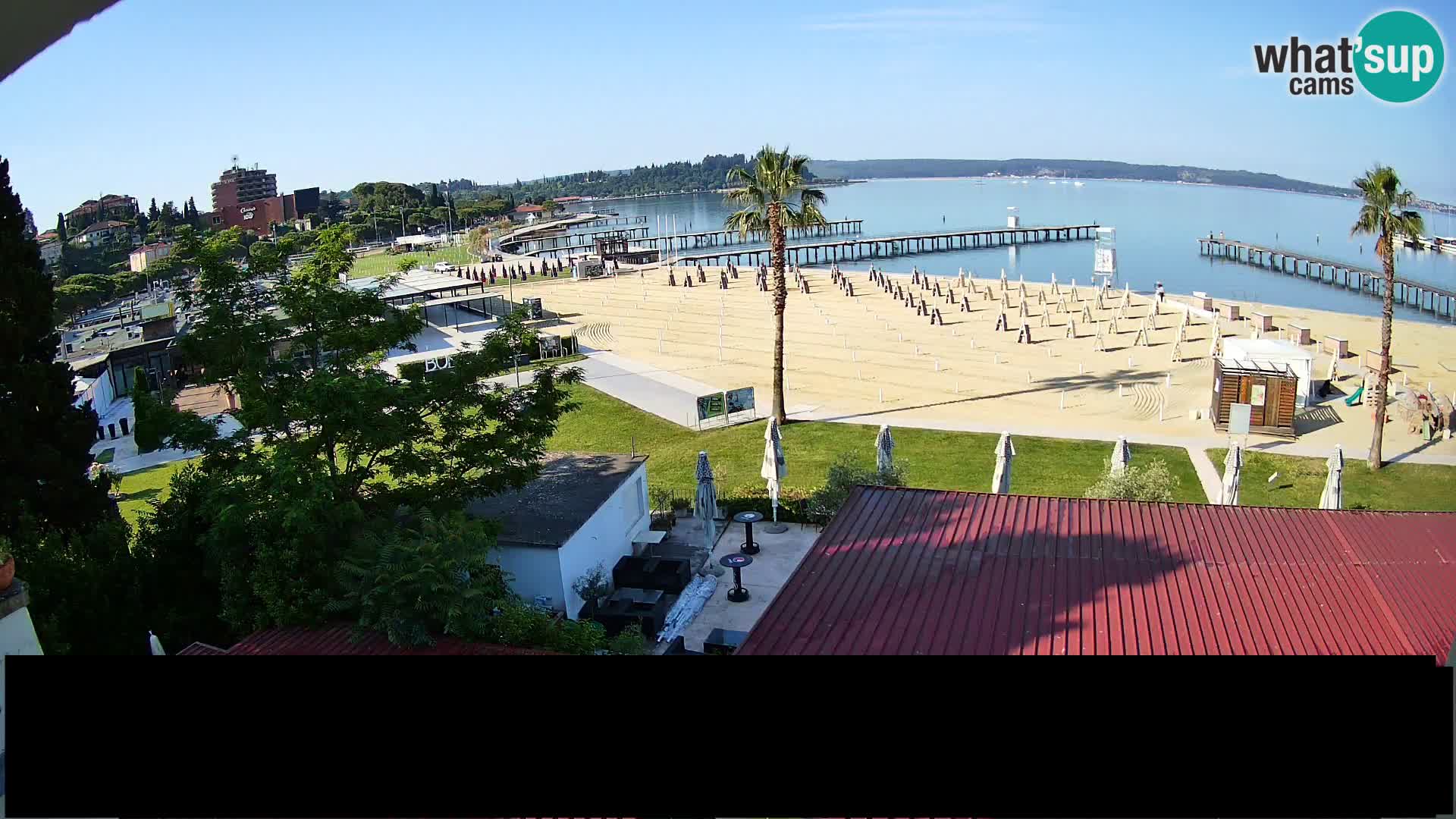 Web kamera Portorož plaža – Kavarna Karamela