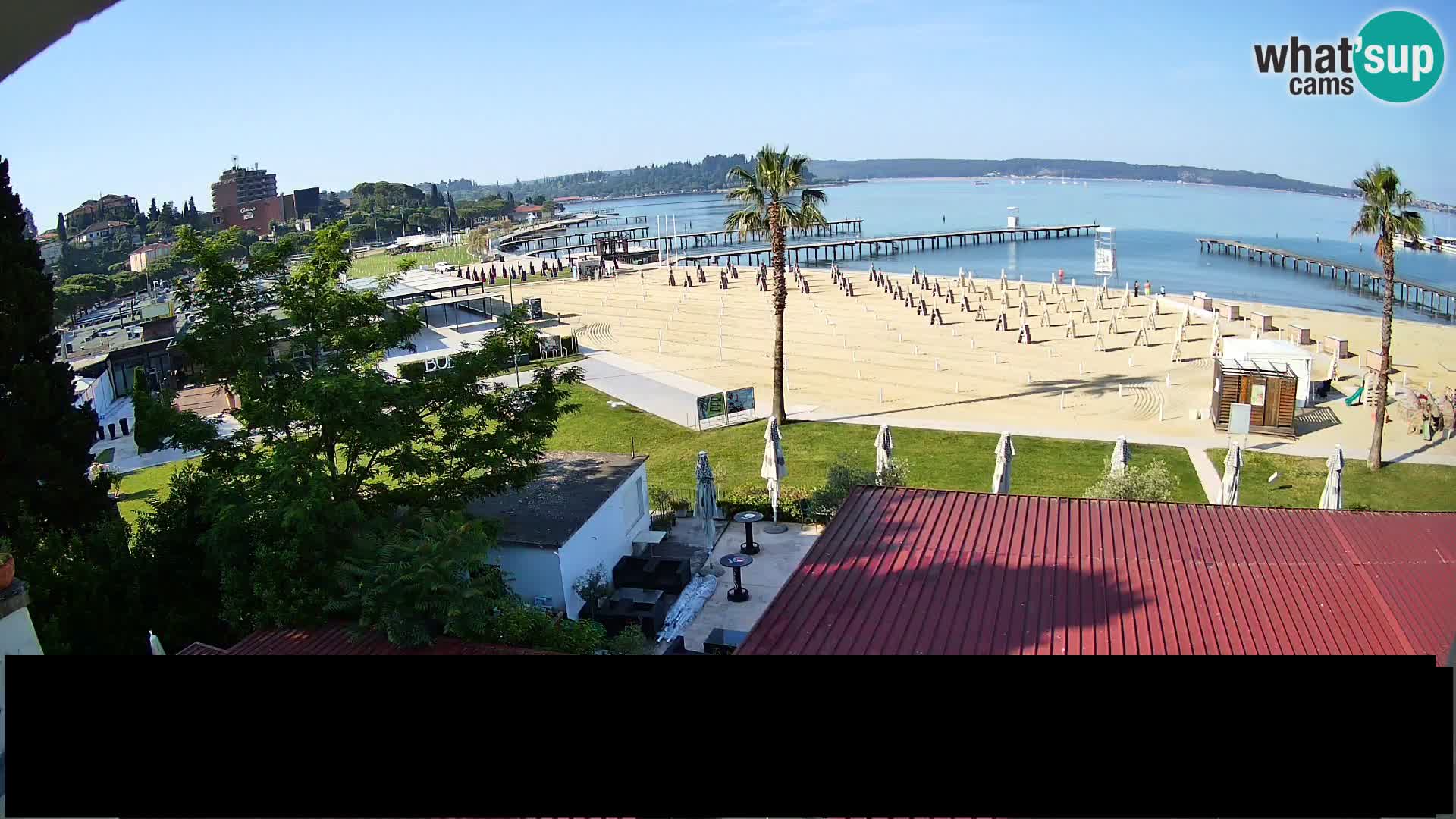Spiaggia di Portorose live webcam