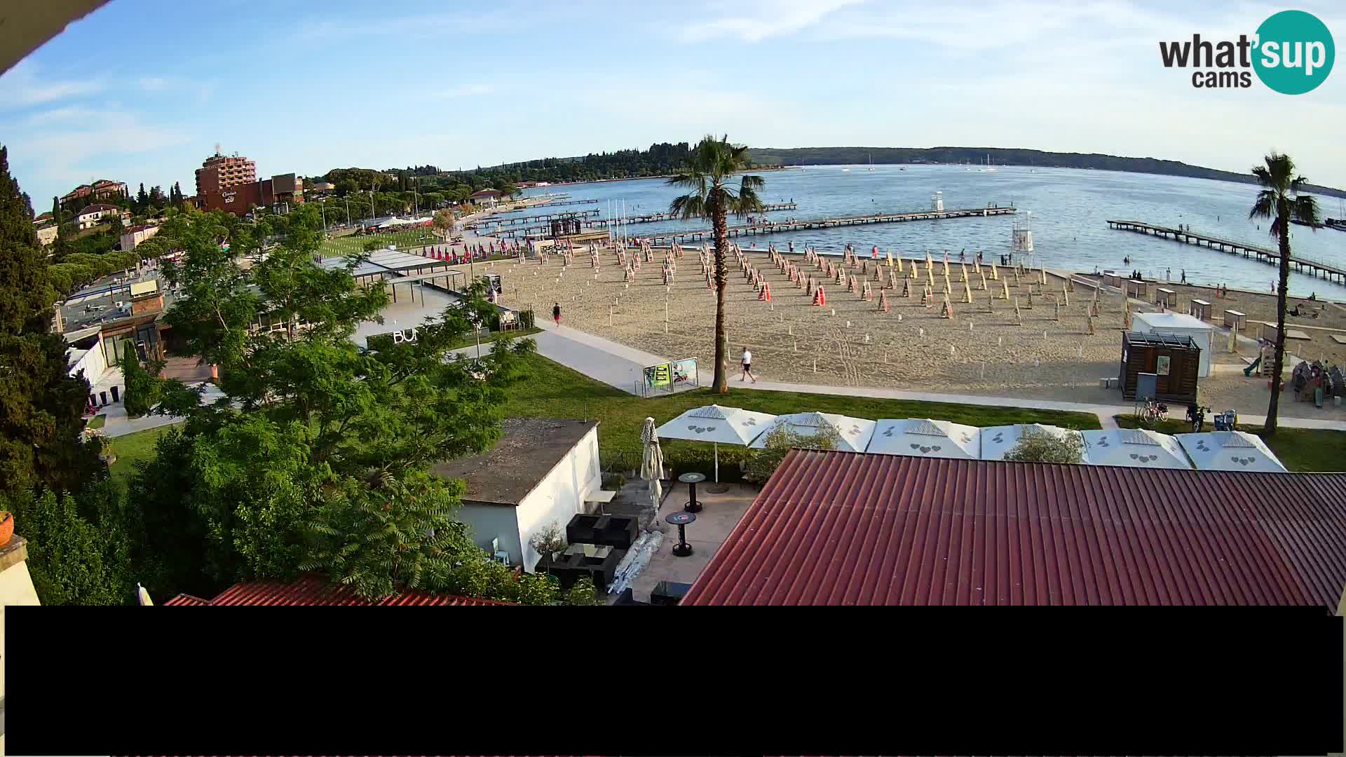 Kamera v živo Portorož plaža – Bungalow