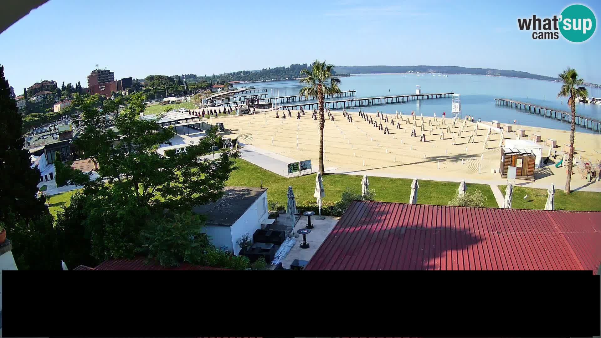 Webcam Live Playa de Portorož